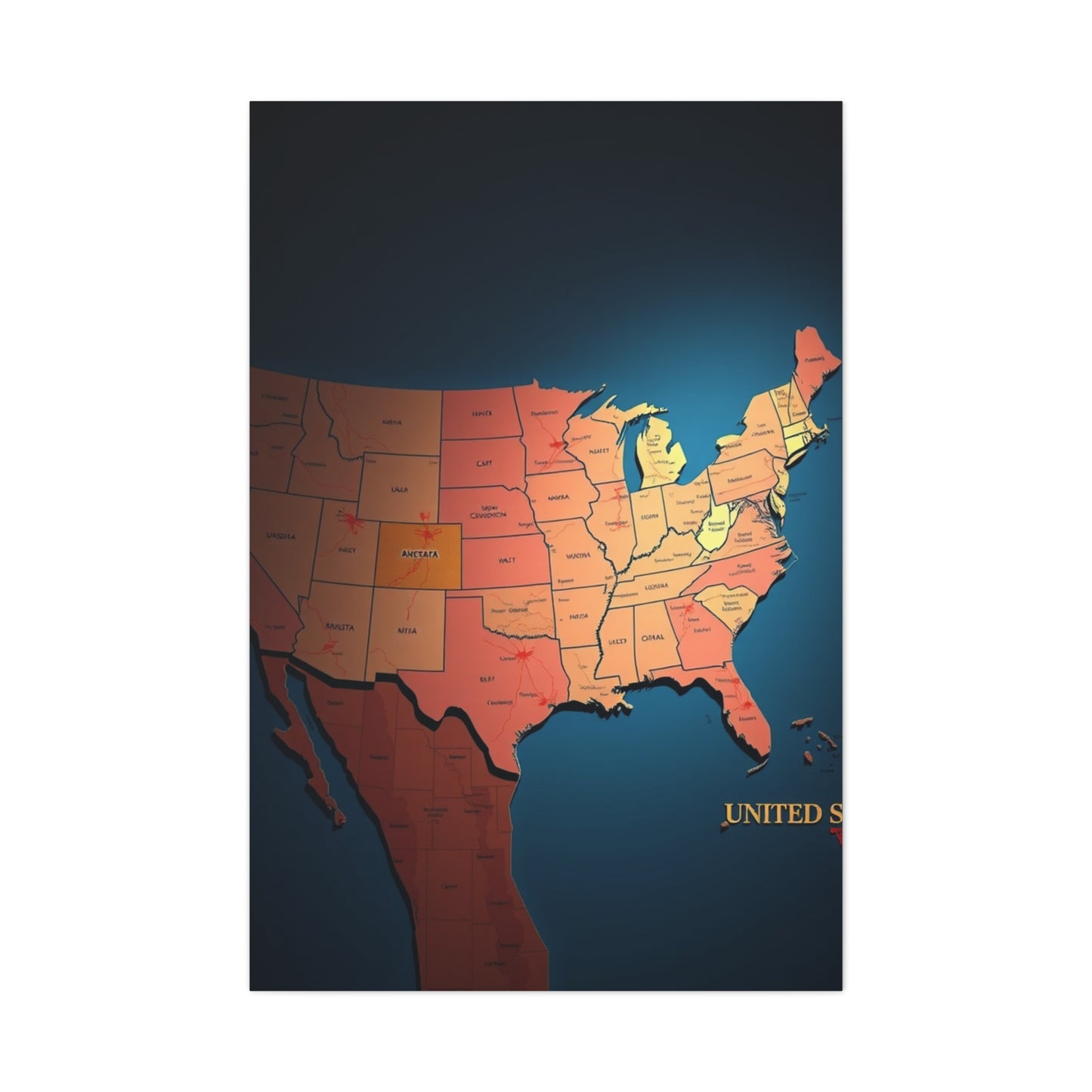 Patriotic Panorama Art Wall Art & Canvas Print