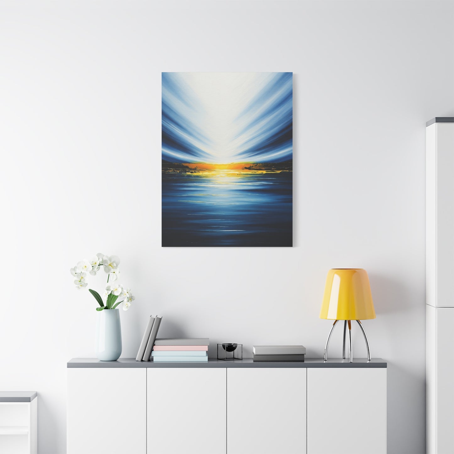 Radiant Horizon Abstract Seascape Wall Art & Canvas Prints