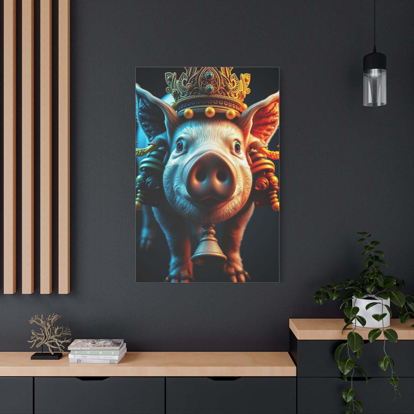 Pig Art Luxury Canvas Wall Art & Canvas Print