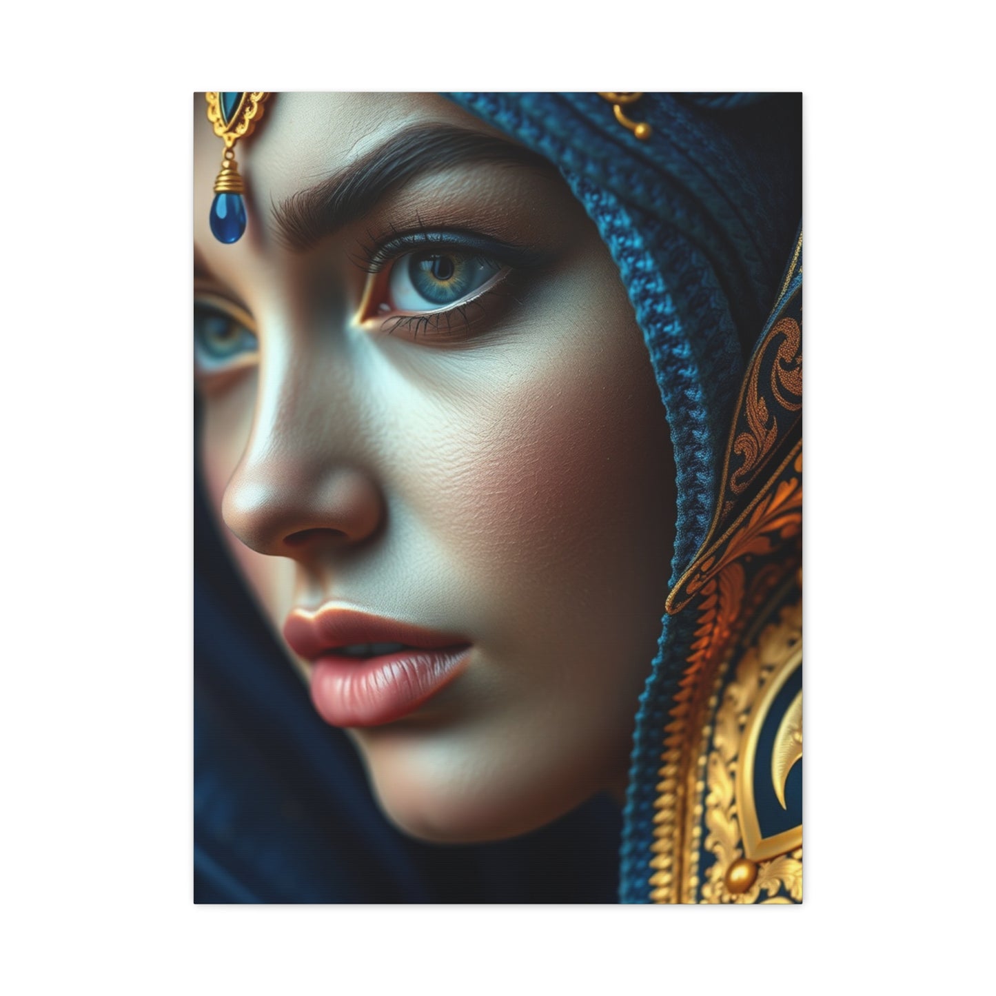 Supreme Blue & Gold Art Collection Wall Art & Canvas Print