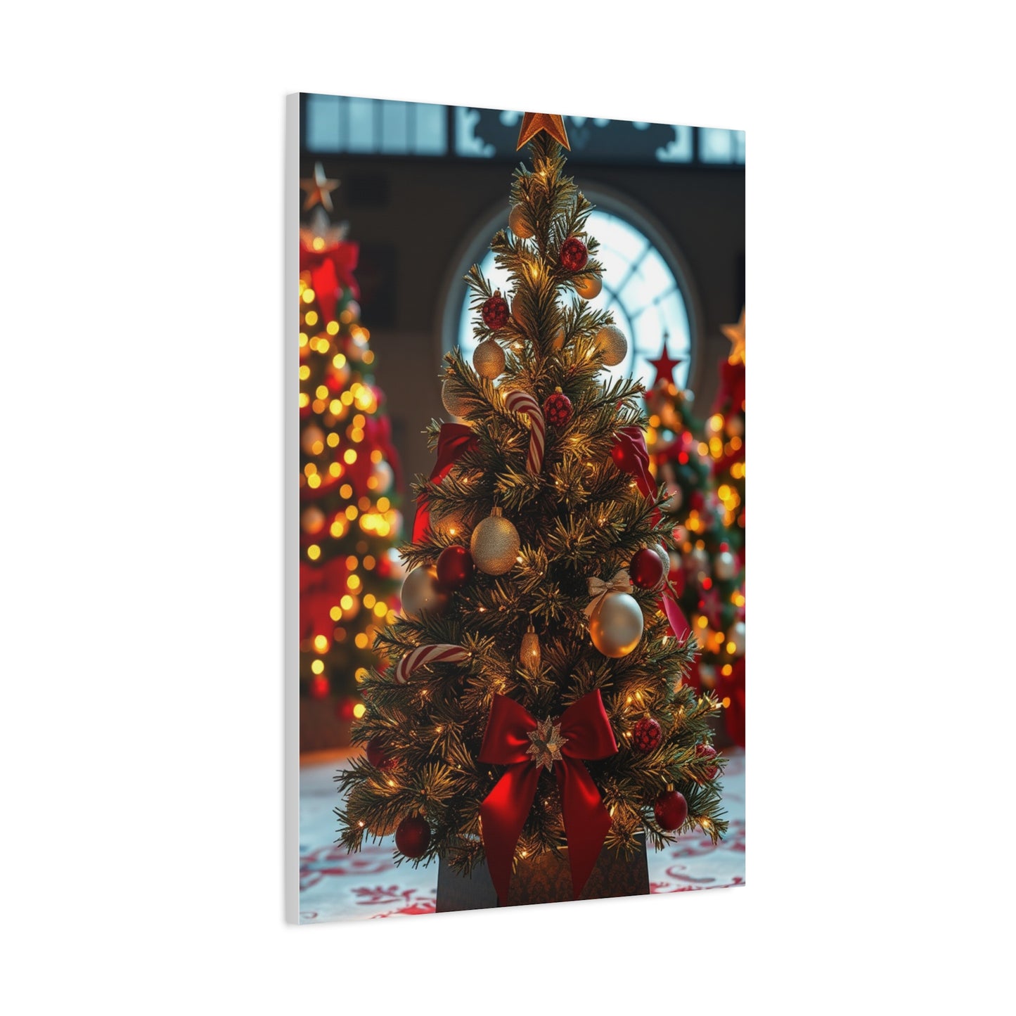 Christmas Trees & Wreath Art Supreme Gallery Wall Art & Canvas Print