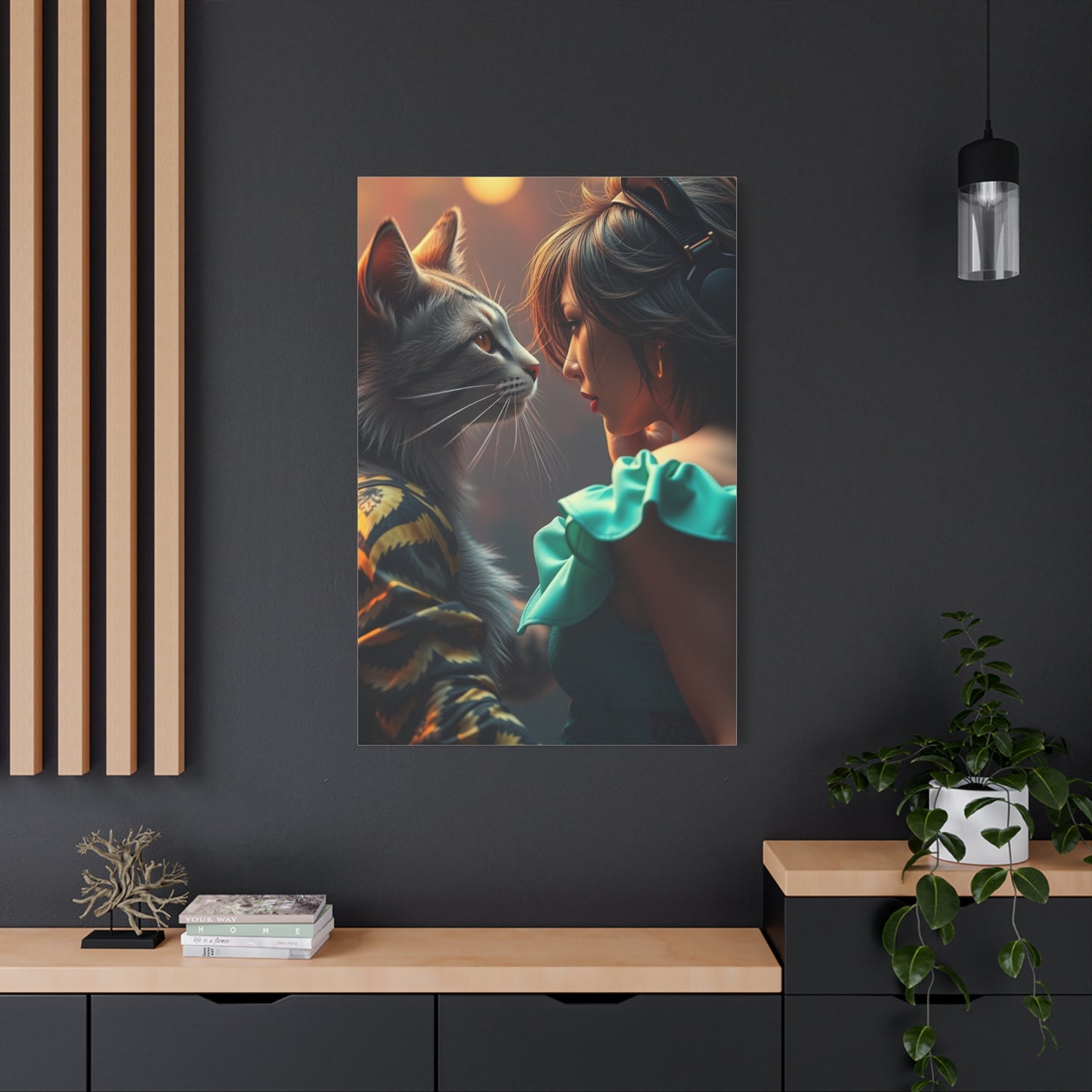Masterpiece Catfight Art Vision Wall Art & Canvas Print