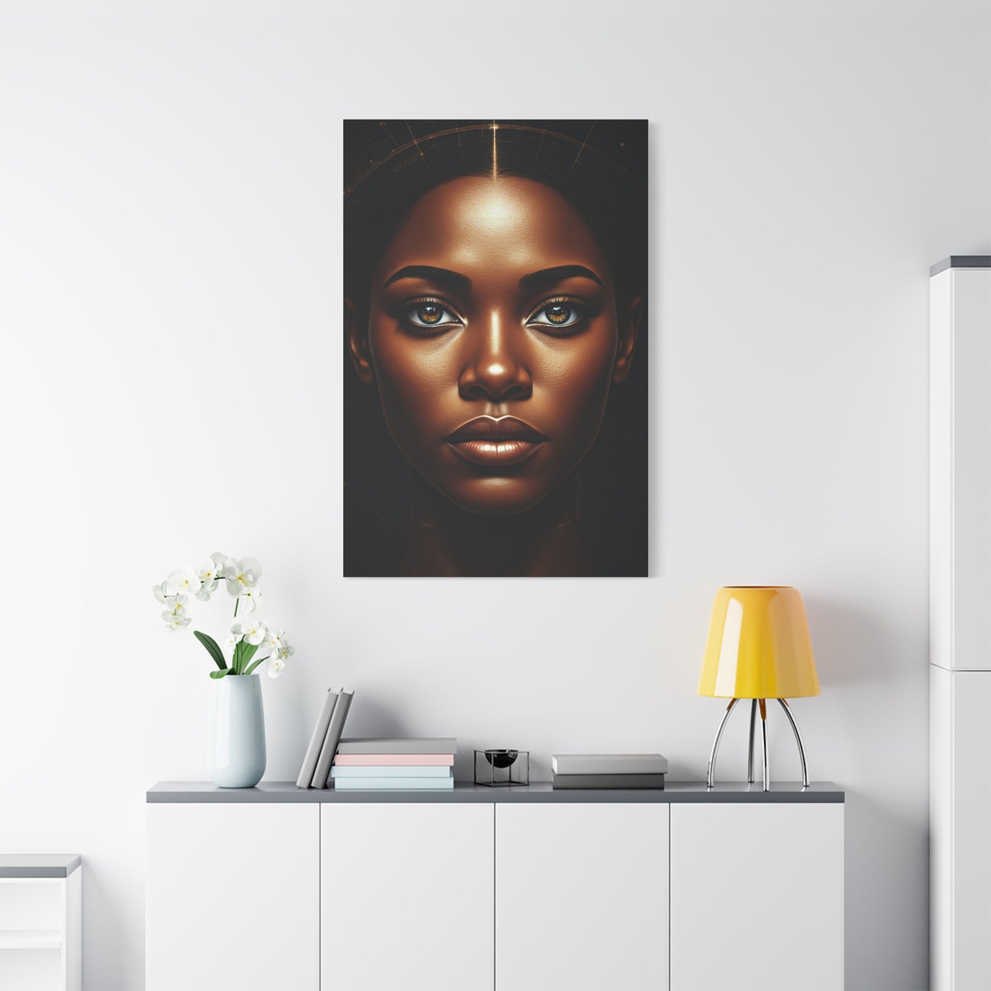 Golden Glow Goddess Portrait Wall Art & Canvas Prints