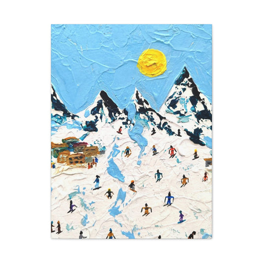 Skiing Mountain Art Wall Art & Canvas Prints