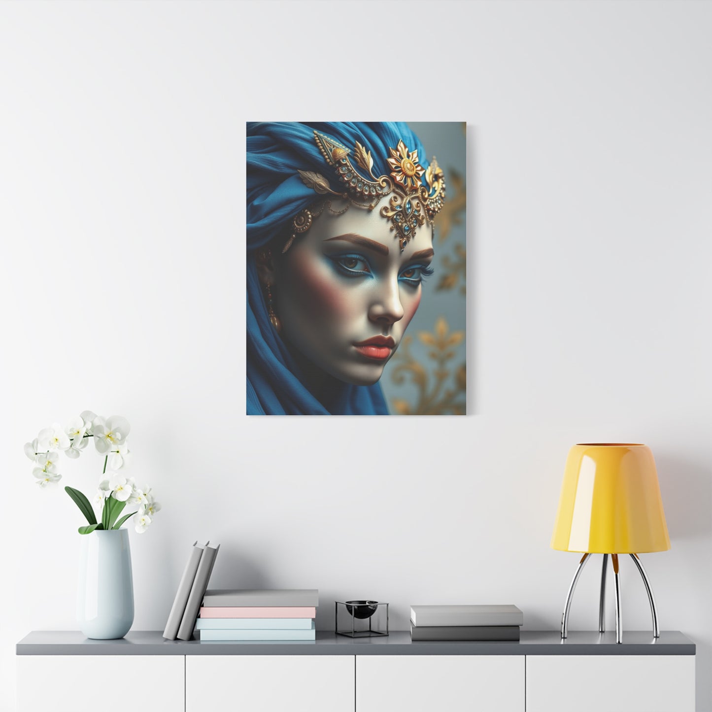 Blue & Gold Art Supreme Gallery Wall Art & Canvas Print