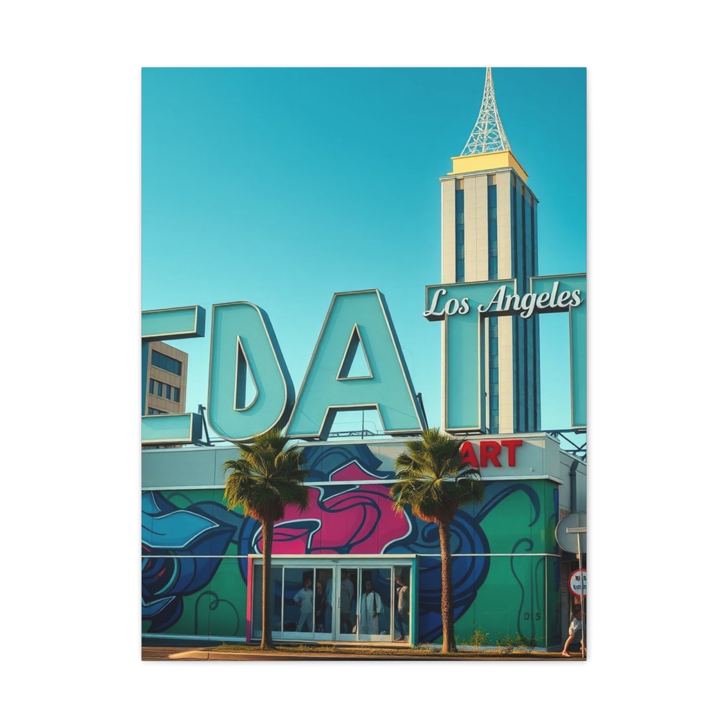 Vision Los Angeles Art Art Wall Art & Canvas Print