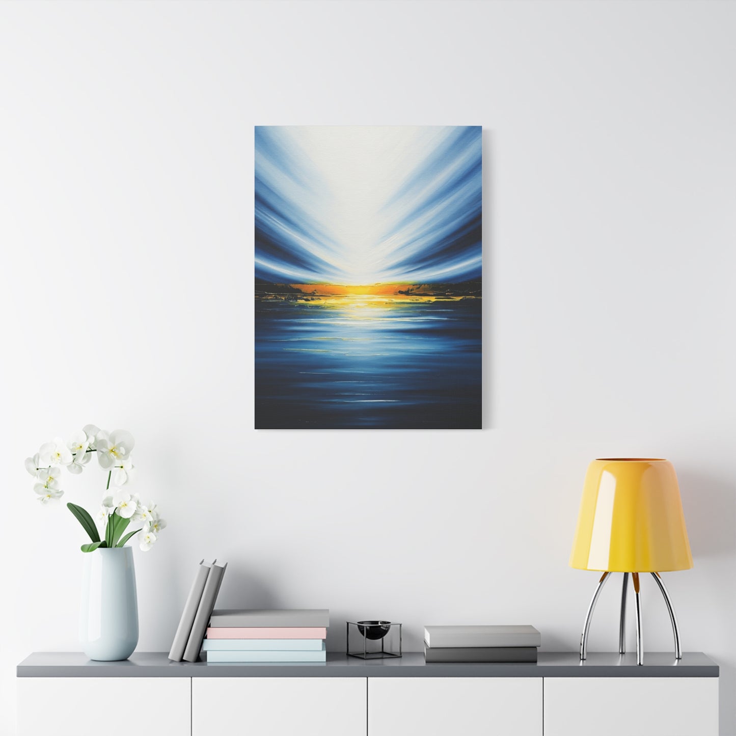 Radiant Horizon Abstract Seascape Wall Art & Canvas Prints