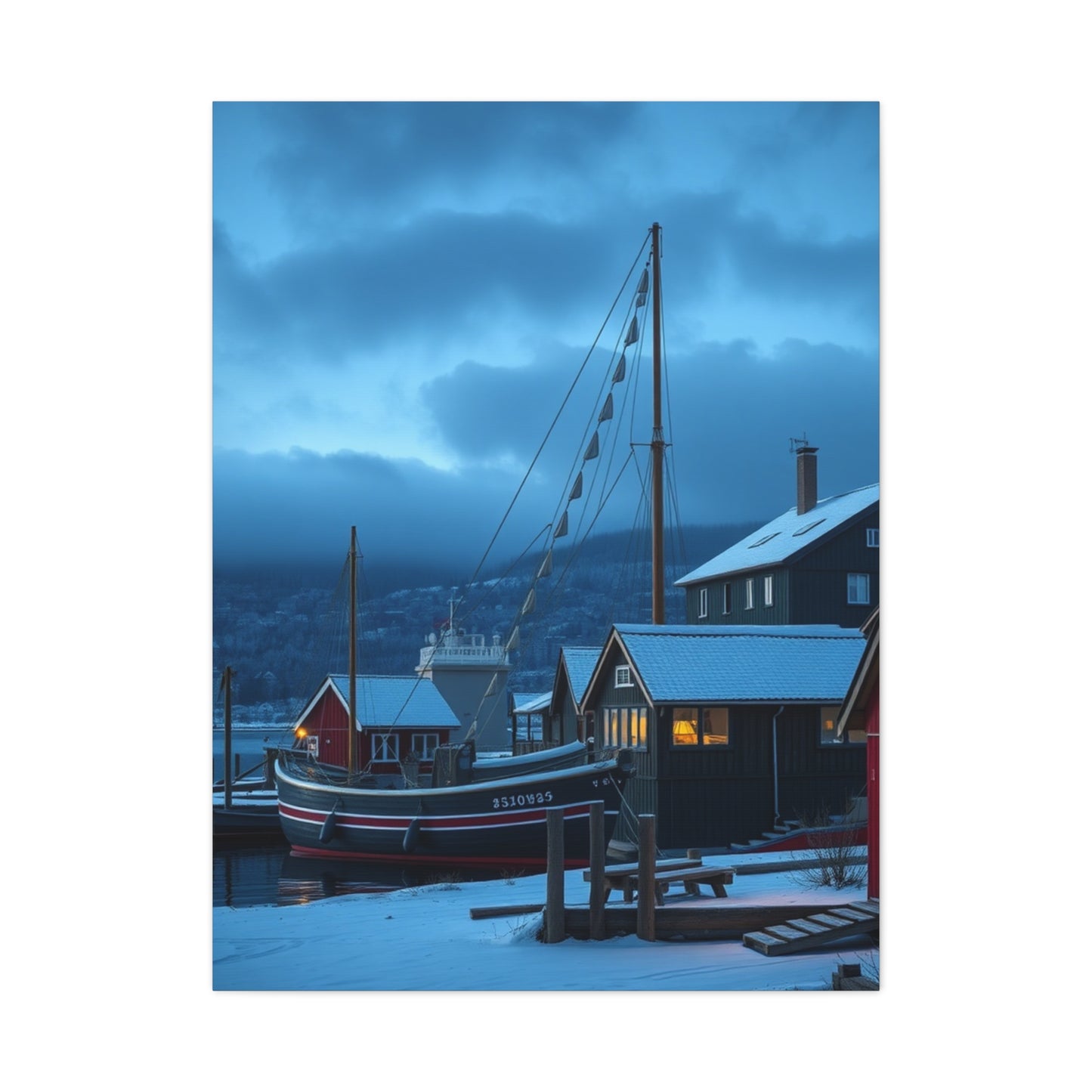 Scandic Tranquil Tapestry Wall Art & Canvas Print