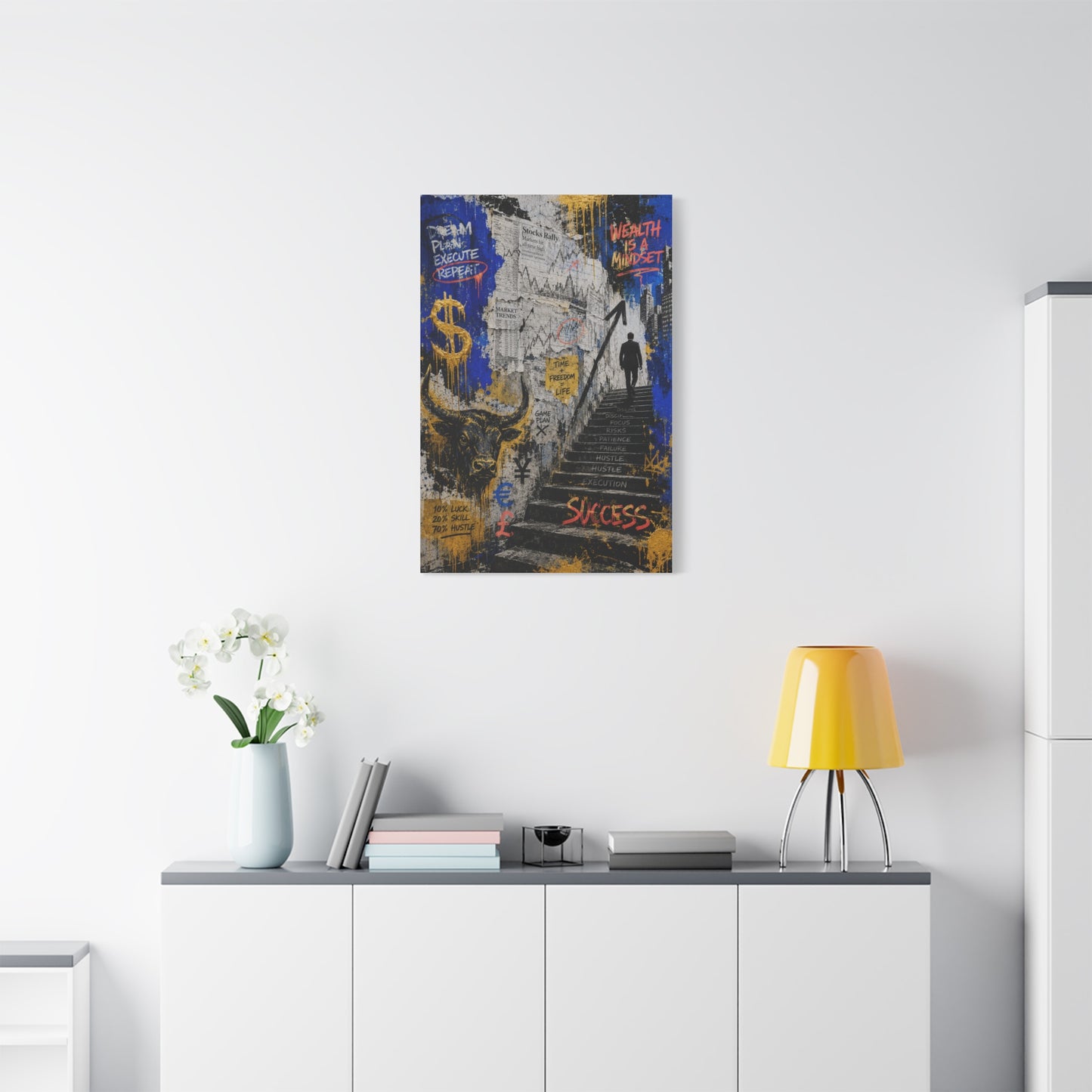 Entrepreneur Street Collage Success Street Wall Art & Canvas Print