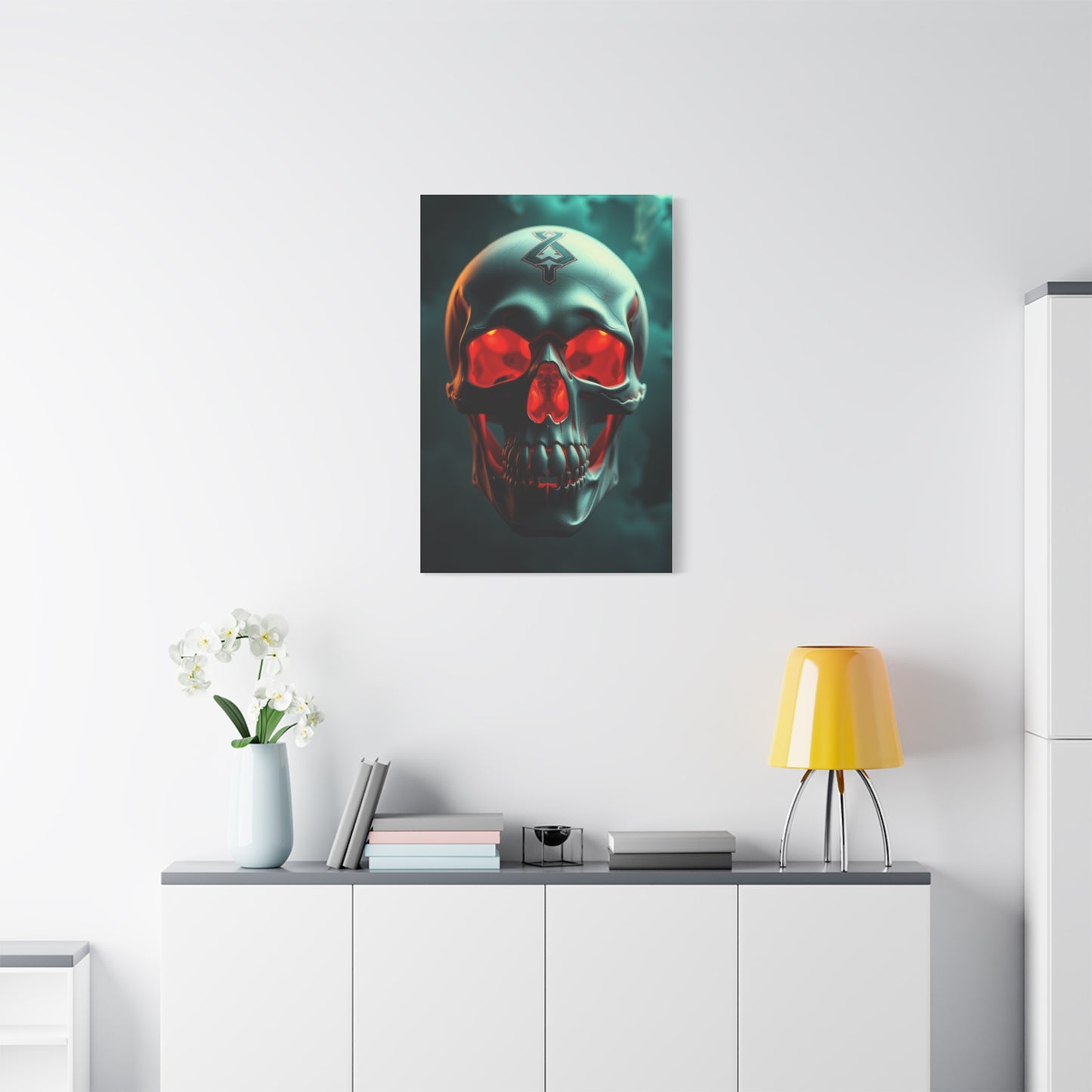 Ethereal Skull Symphony Wall Art & Canvas Print