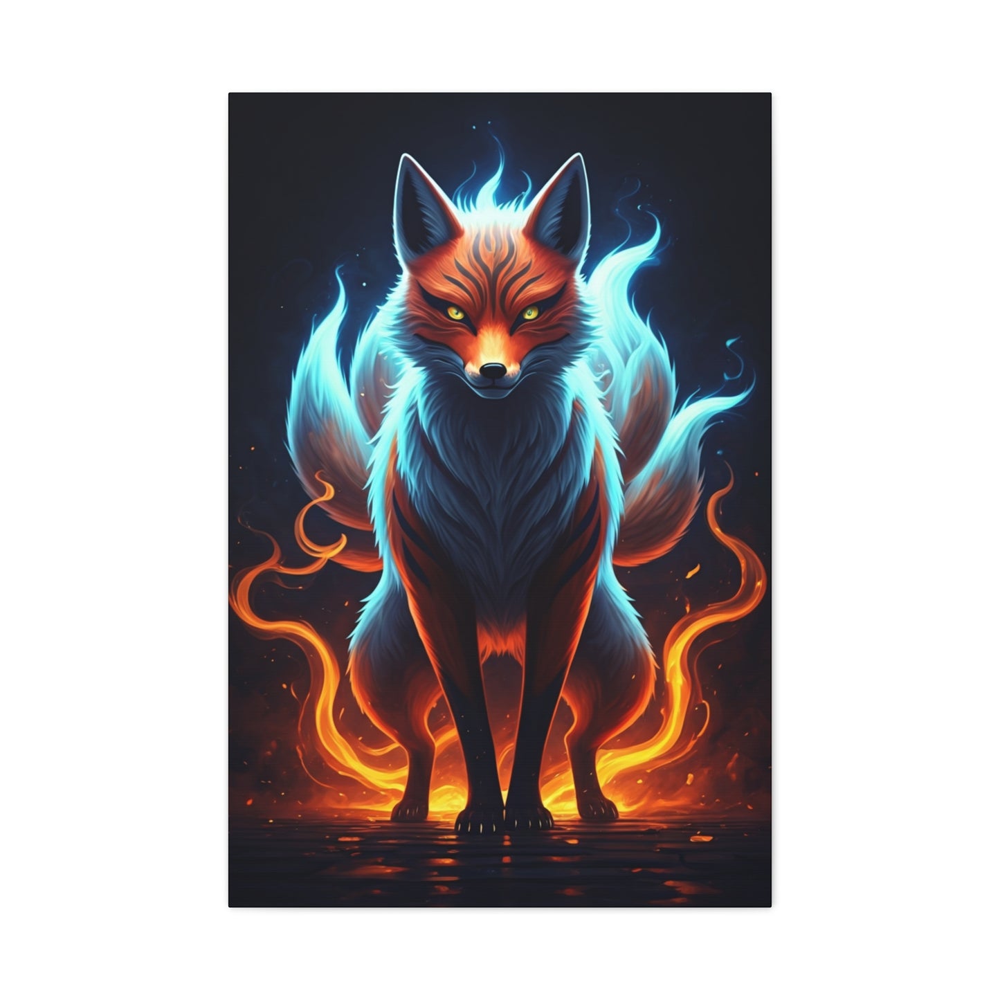 Spirit Flame Fox Wall Art & Canvas Prints