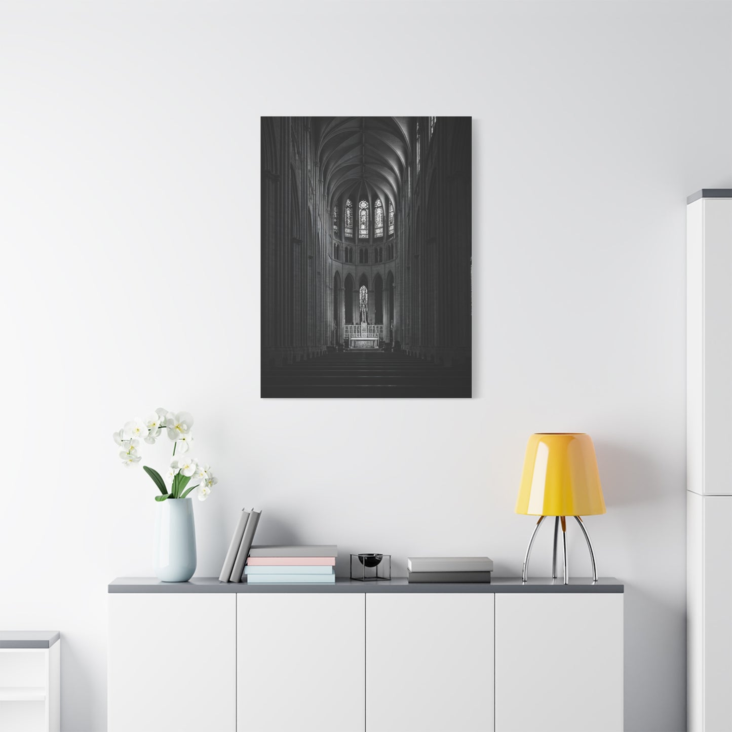 Gothic Cathedral Nave Light Wall Art & Canvas Prints