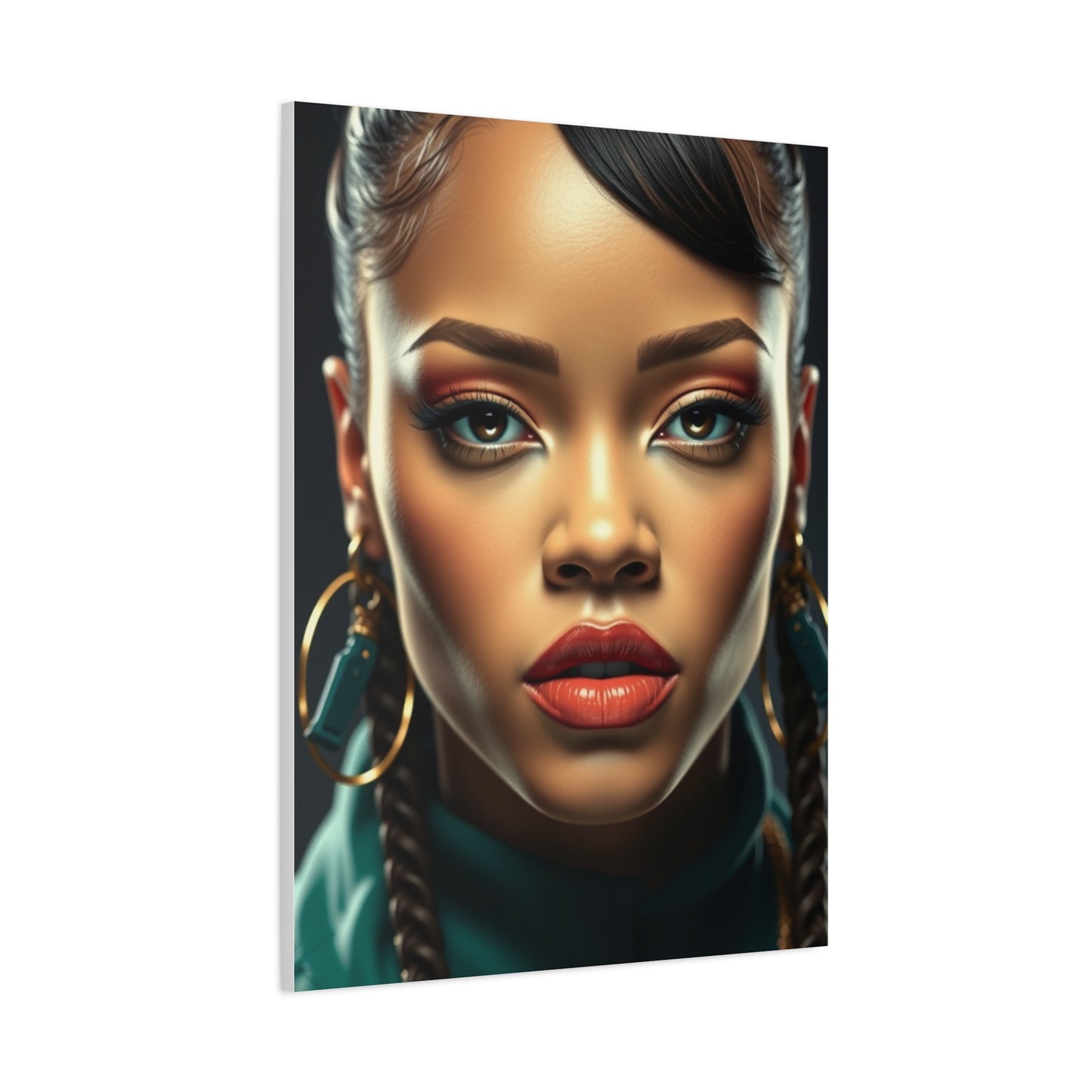 Rihannas Vibrant Elegance Art Wall Art & Canvas Print