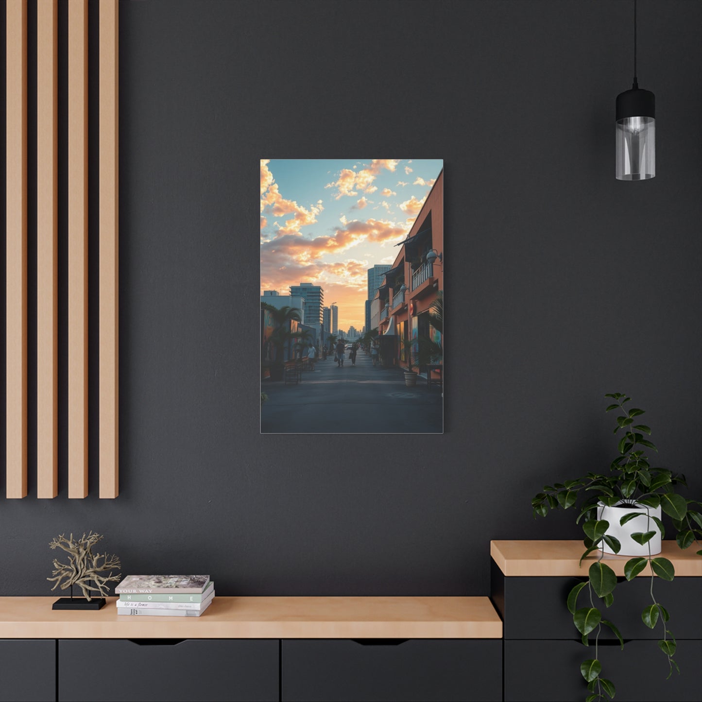 Glamour Miami Sunset Canvas