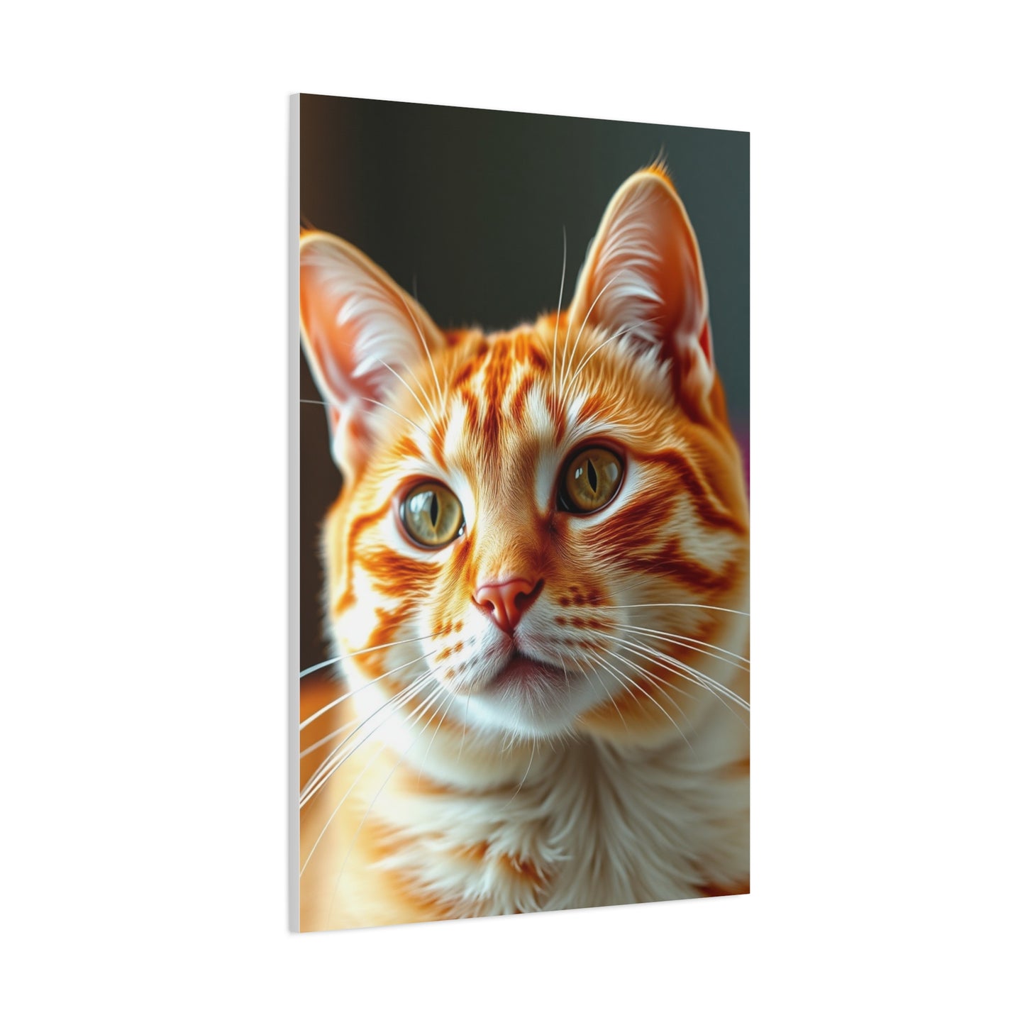 Vision Orange Cat Art Art Wall Art & Canvas Print