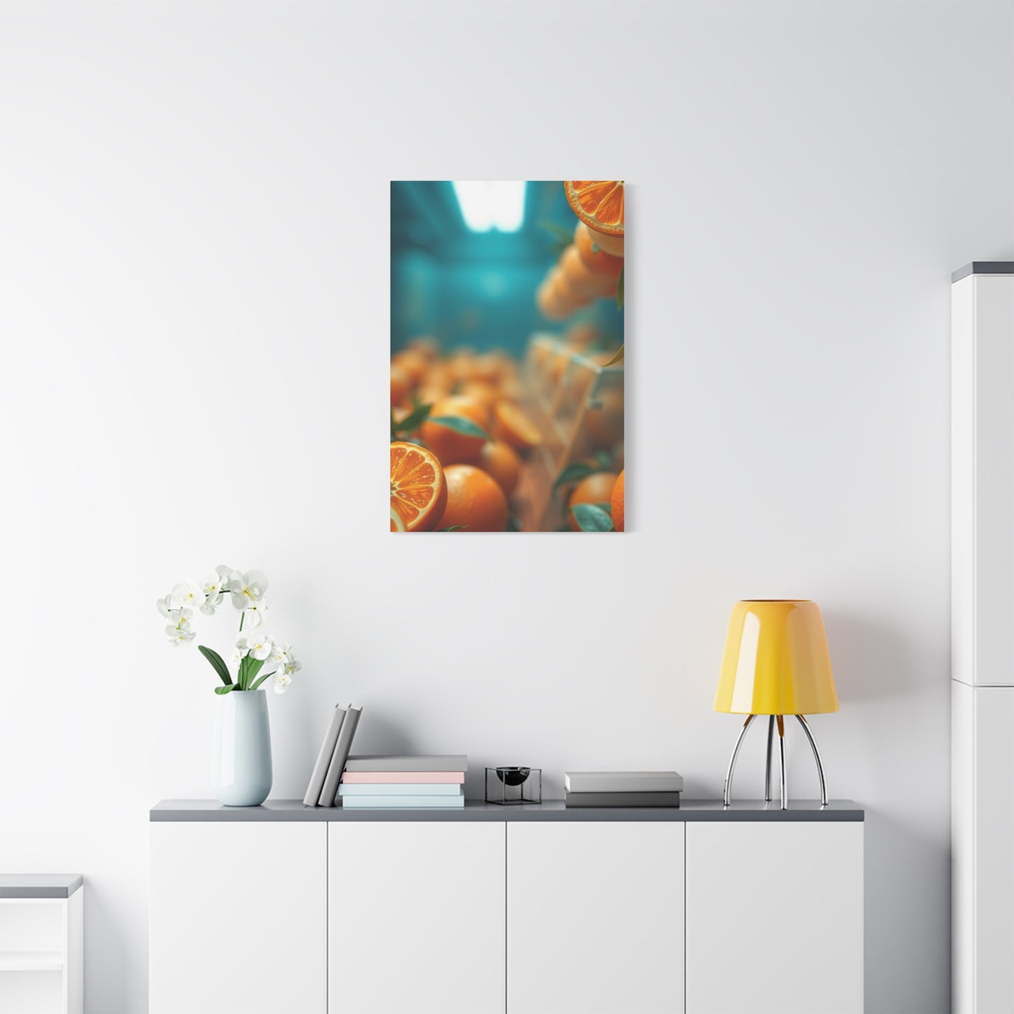 Tangerine Illumination Art Wall Art & Canvas Print