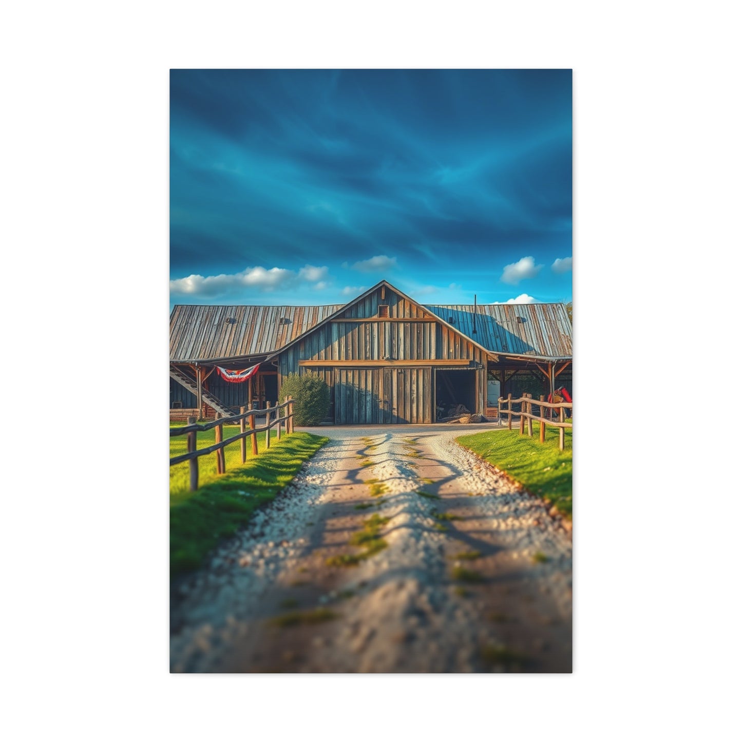 Classic Barnscape Exposition Wall Art & Canvas Print