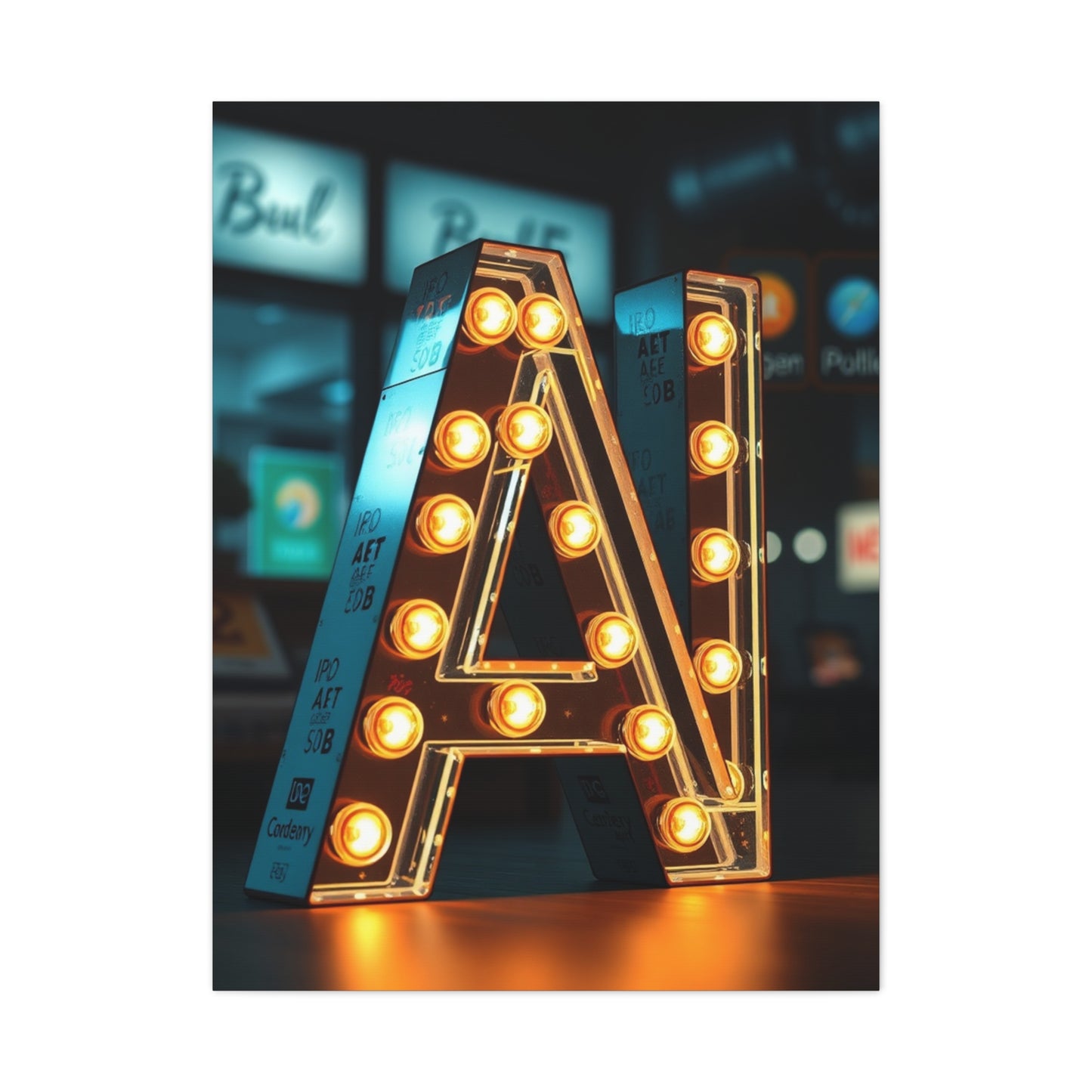 Masterpiece Alphabet & Letter Art Vision Wall Art & Canvas Print