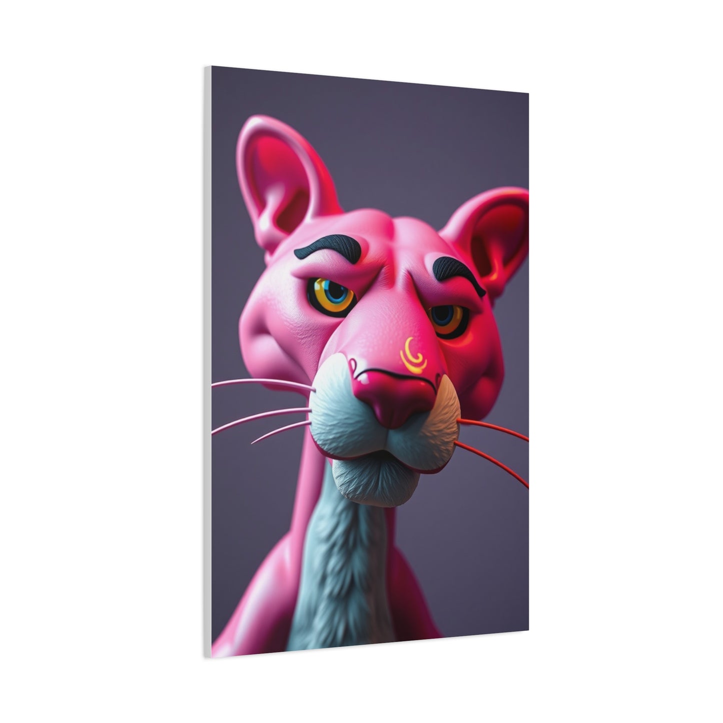 Ruby Feline Elegance Wall Art & Canvas Print