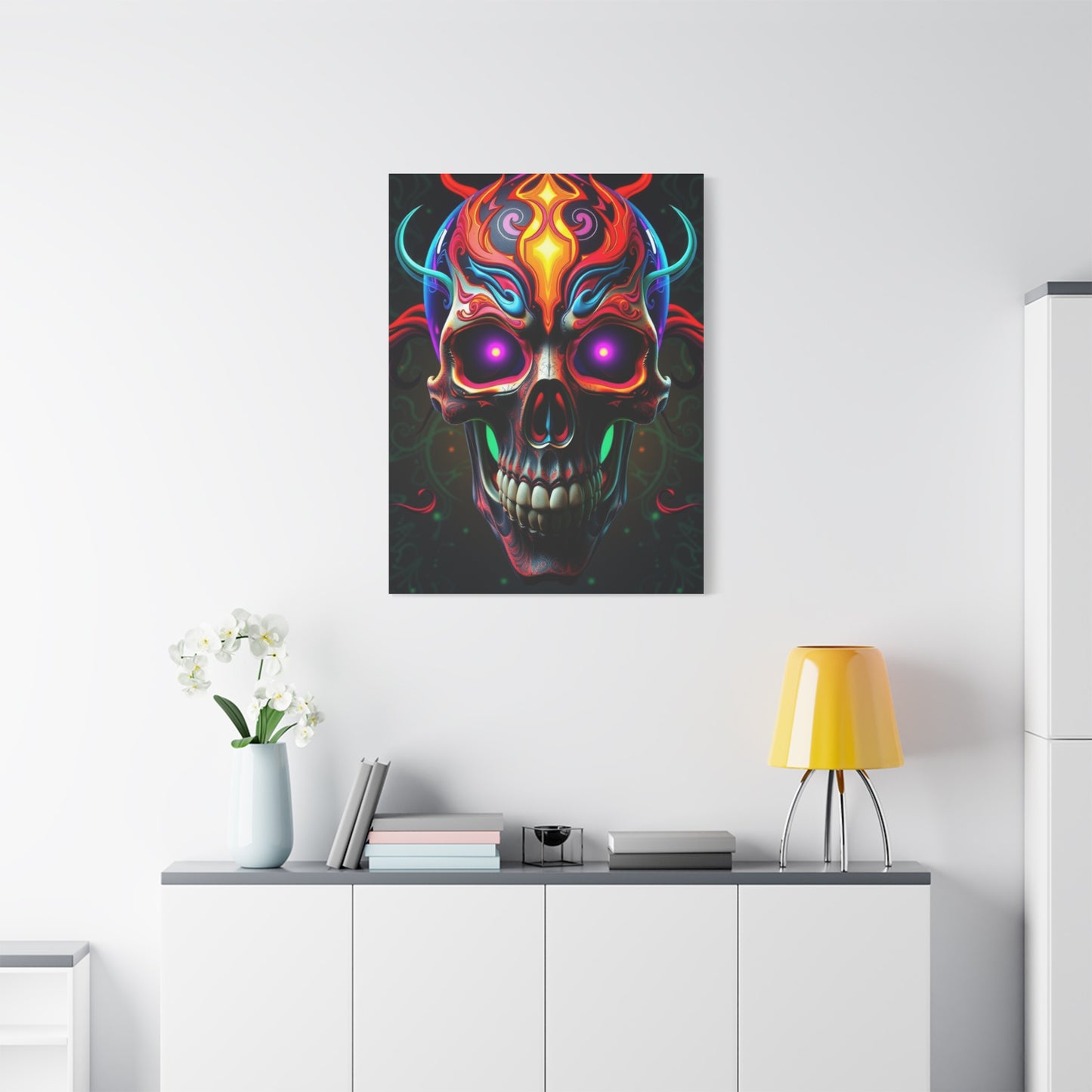 Luxury 3D Trippy Skull Art By Ali Gulec Art Collection Wall Art & Canvas Print