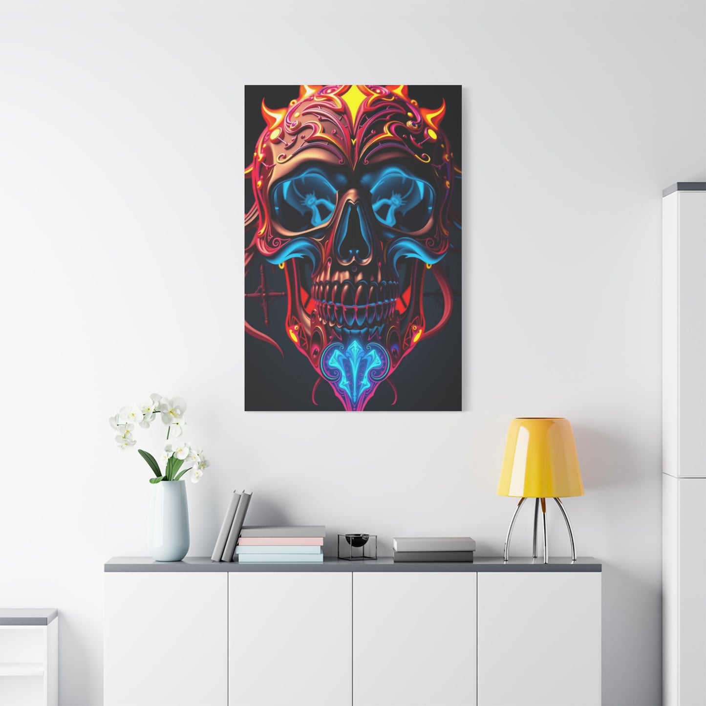 Supreme 3D Trippy Skull Art By Ali Gulec Art Collection Wall Art & Canvas Print