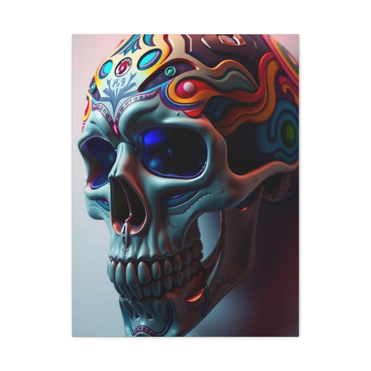 3D Trippy Skull Art By Ali Gulec Art Supreme Gallery Wall Art & Canvas Print