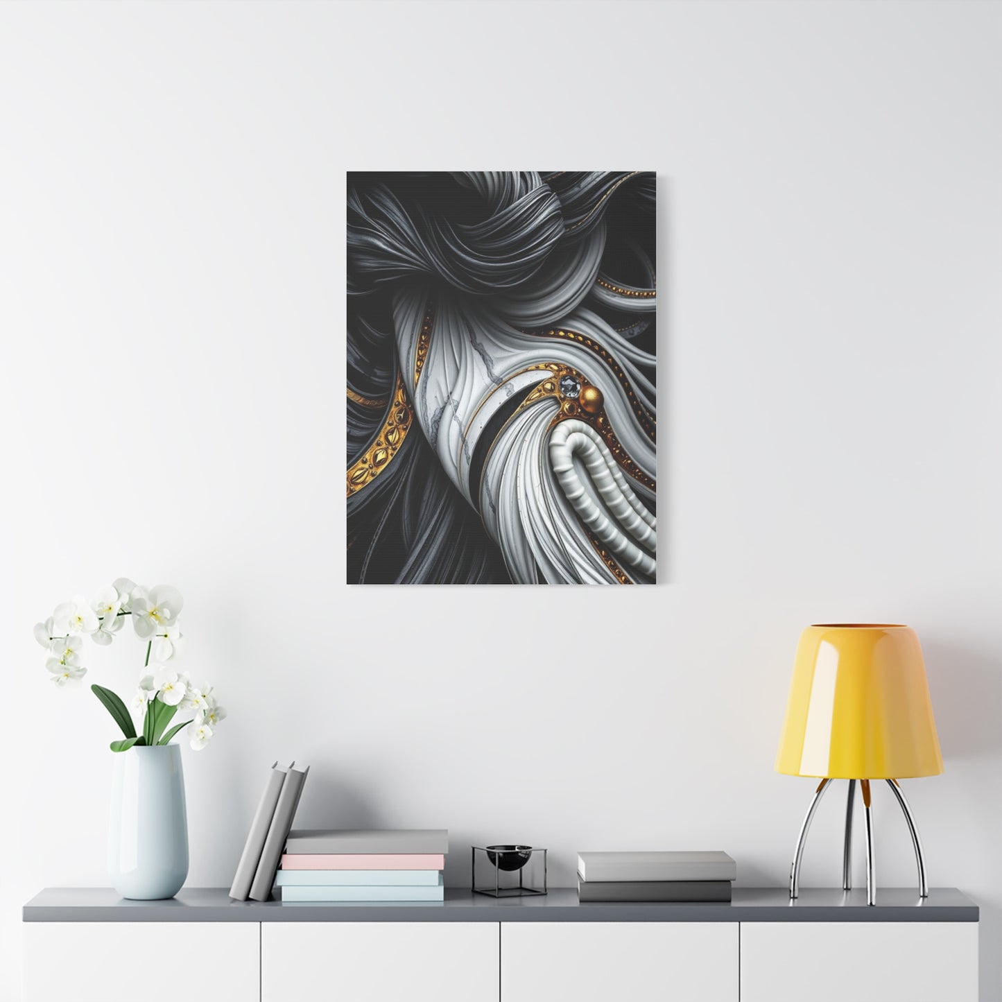 Black White and Gold Art Luxury Canvas Wall Art & Canvas Print