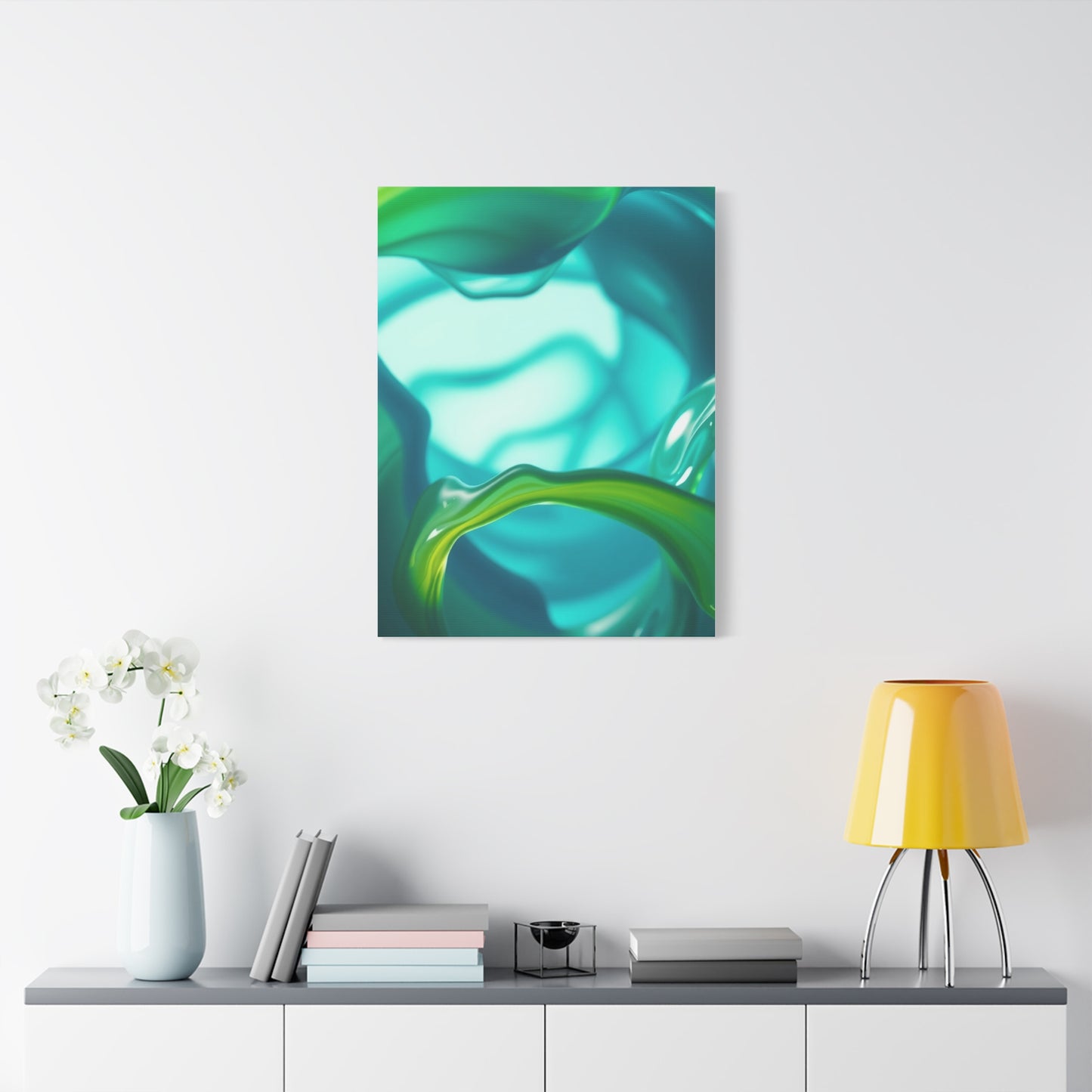 Blue & Green Art Luxury Canvas Wall Art & Canvas Print