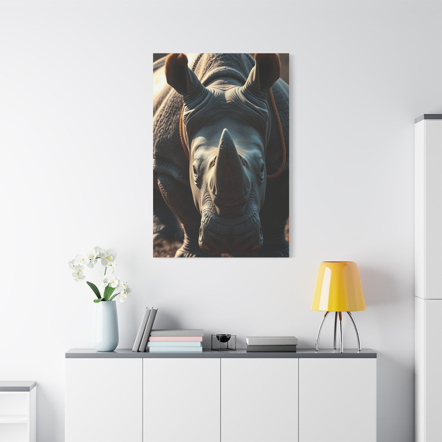 Vision Rhinoceros Art Art Wall Art & Canvas Print