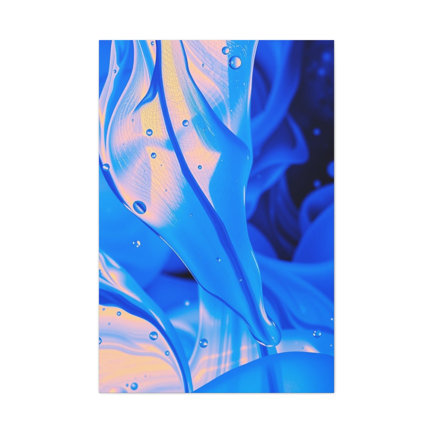 Vision Blue Abstract Art Art Wall Art & Canvas Print