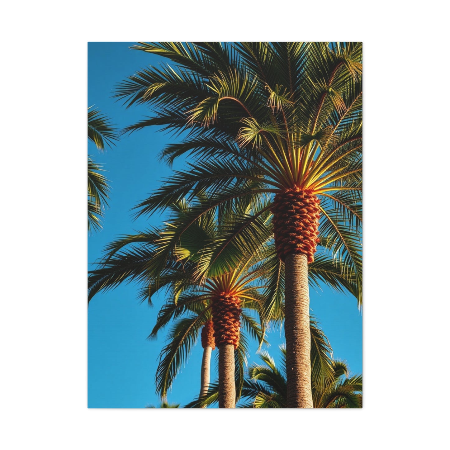 Palatial Palms Portrait Wall Art & Canvas Print
