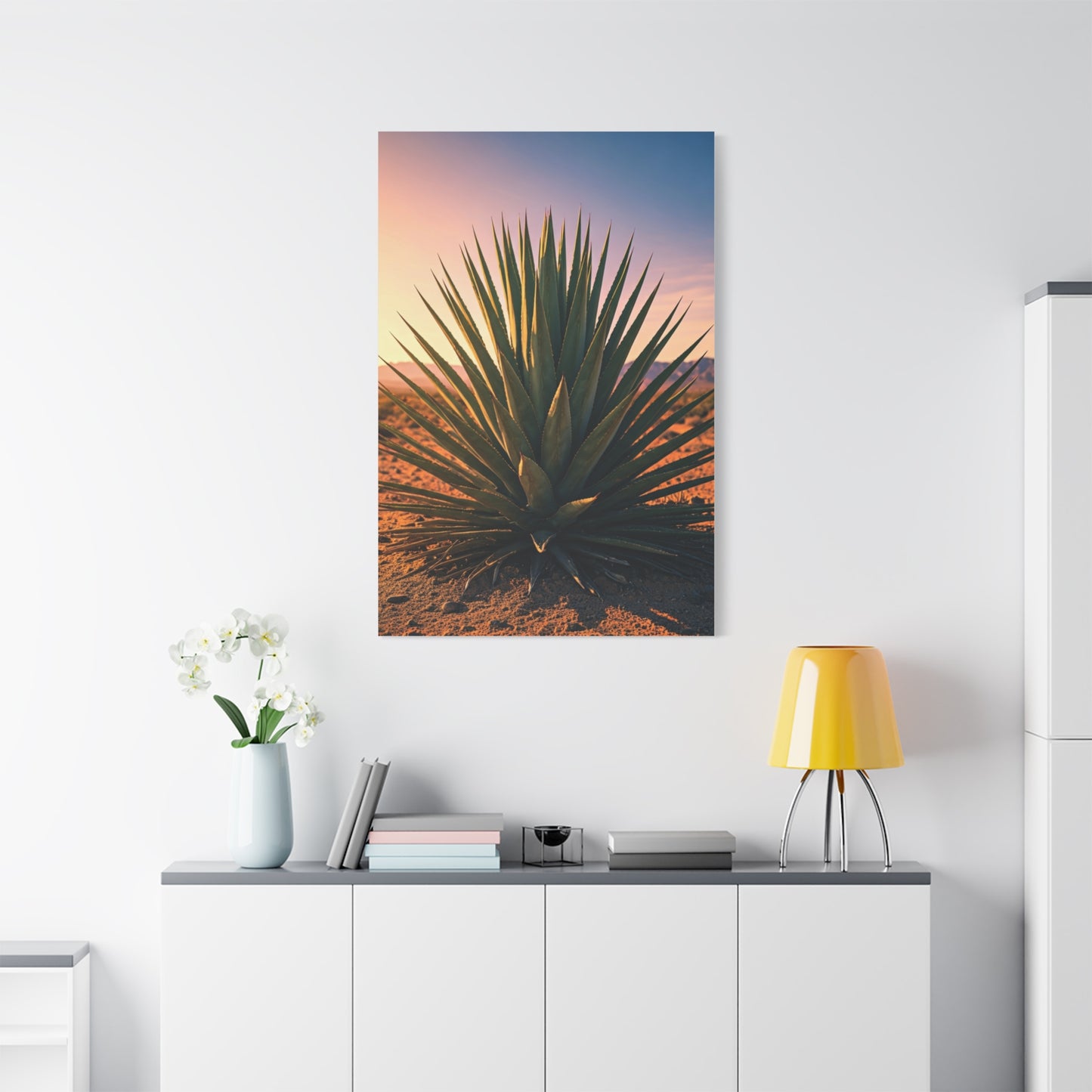 Desert Agave Sunburst Wall Art & Canvas Prints
