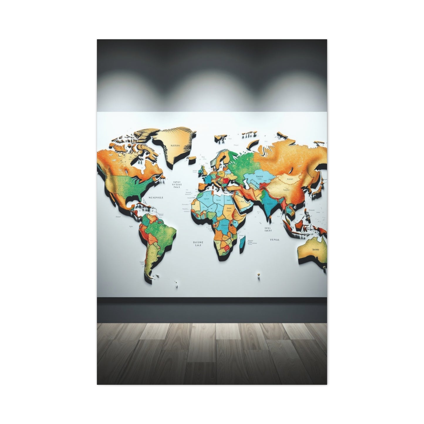 World Map Art Luxury Canvas Wall Art & Canvas Print