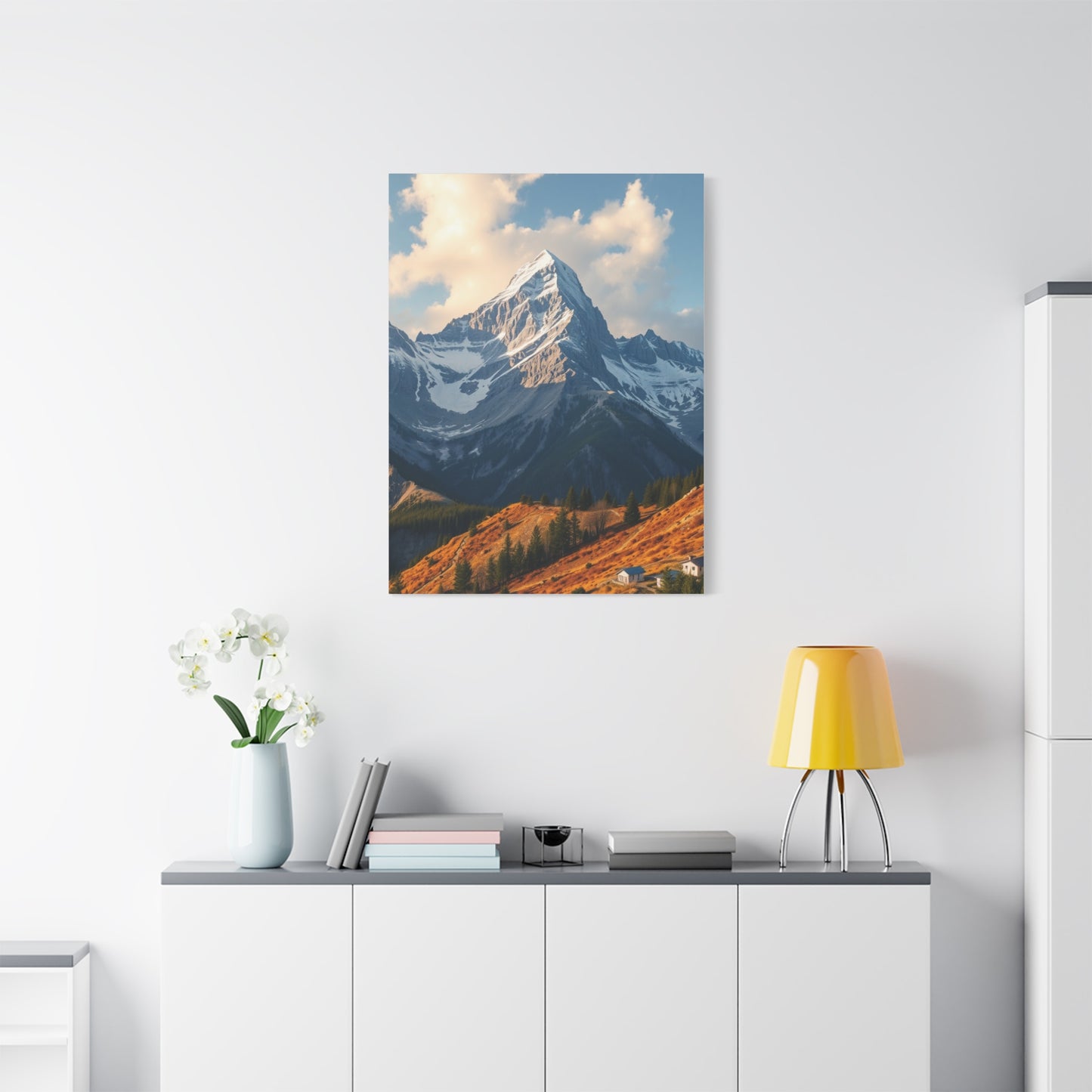 Luminous Mountain Reflections Wall Art & Canvas Print