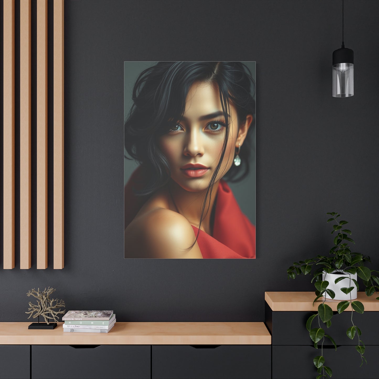 Luxurious Terra and Indigo Wall Art & Canvas Print