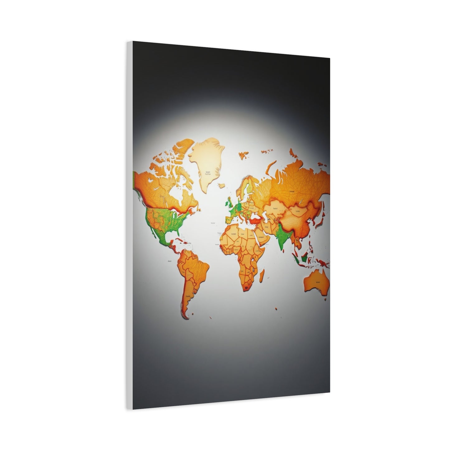 Vision World Map Art Art Wall Art & Canvas Print