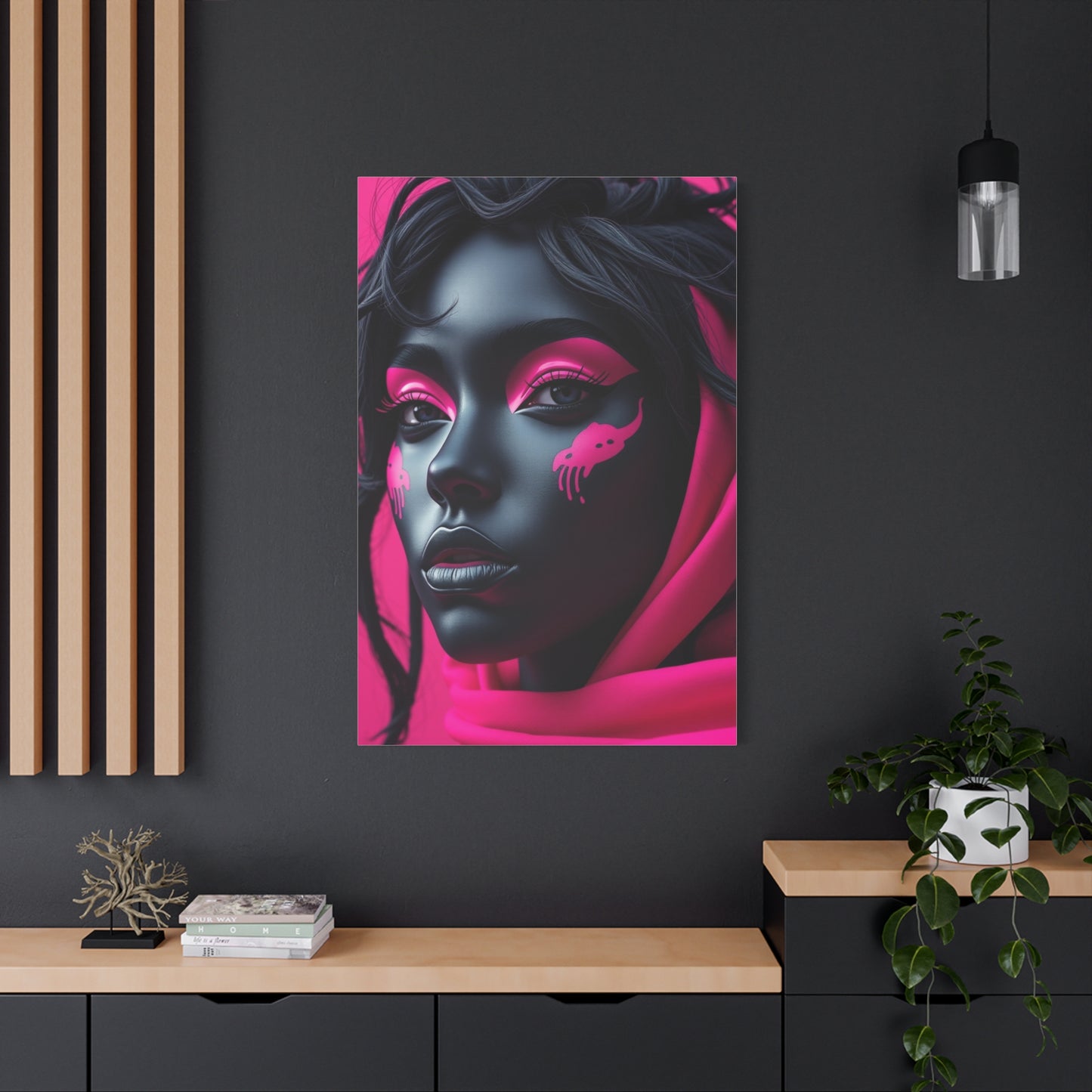 Supreme Black & Pink Art Collection Wall Art & Canvas Print