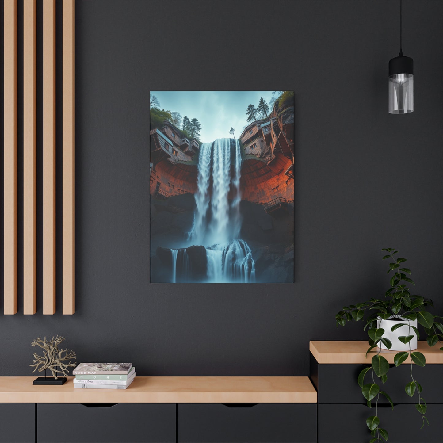 Fragmented Cascade Masterpiece Wall Art & Canvas Print
