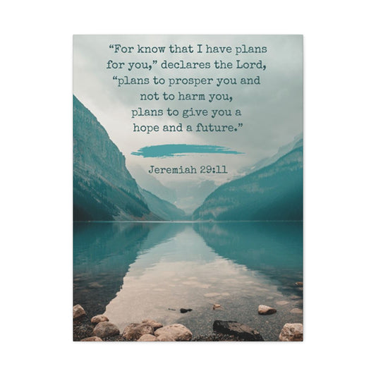 Jeremiah 29:11 Quote Poster Wall Art & Canvas Prints