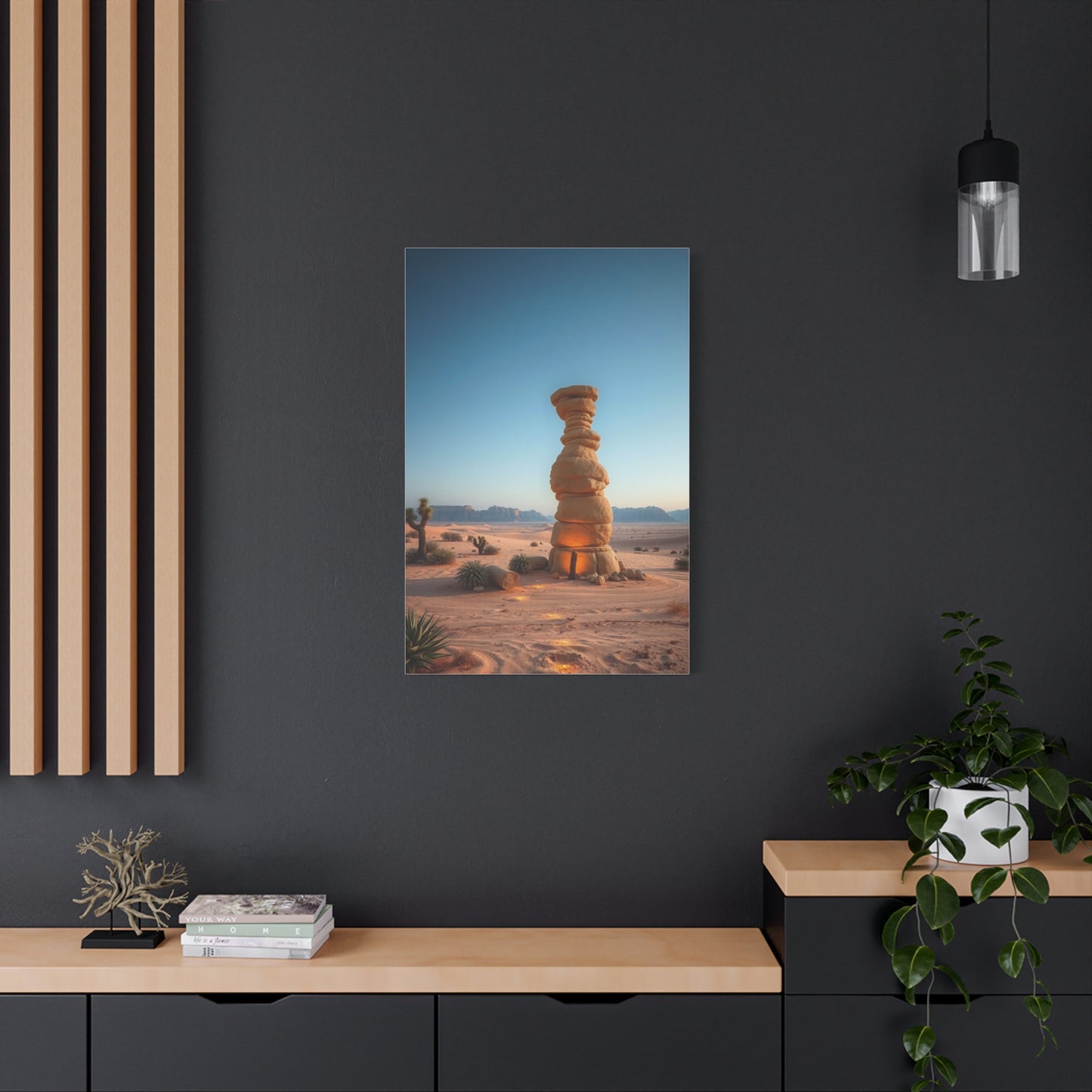 Desert Serenity Portrait Wall Art & Canvas Print
