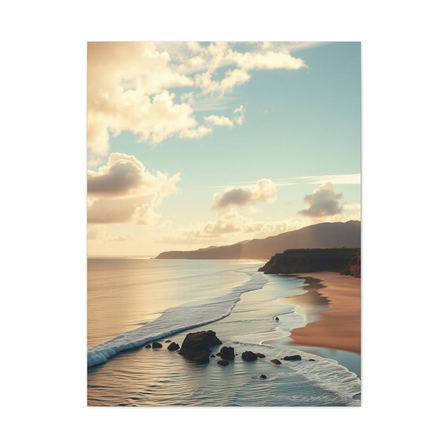 Azure Tranquility Art Series Wall Art & Canvas Print