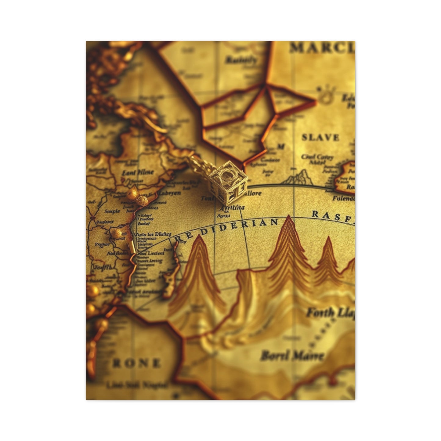 Supreme Antique Maps Art Collection Wall Art & Canvas Print