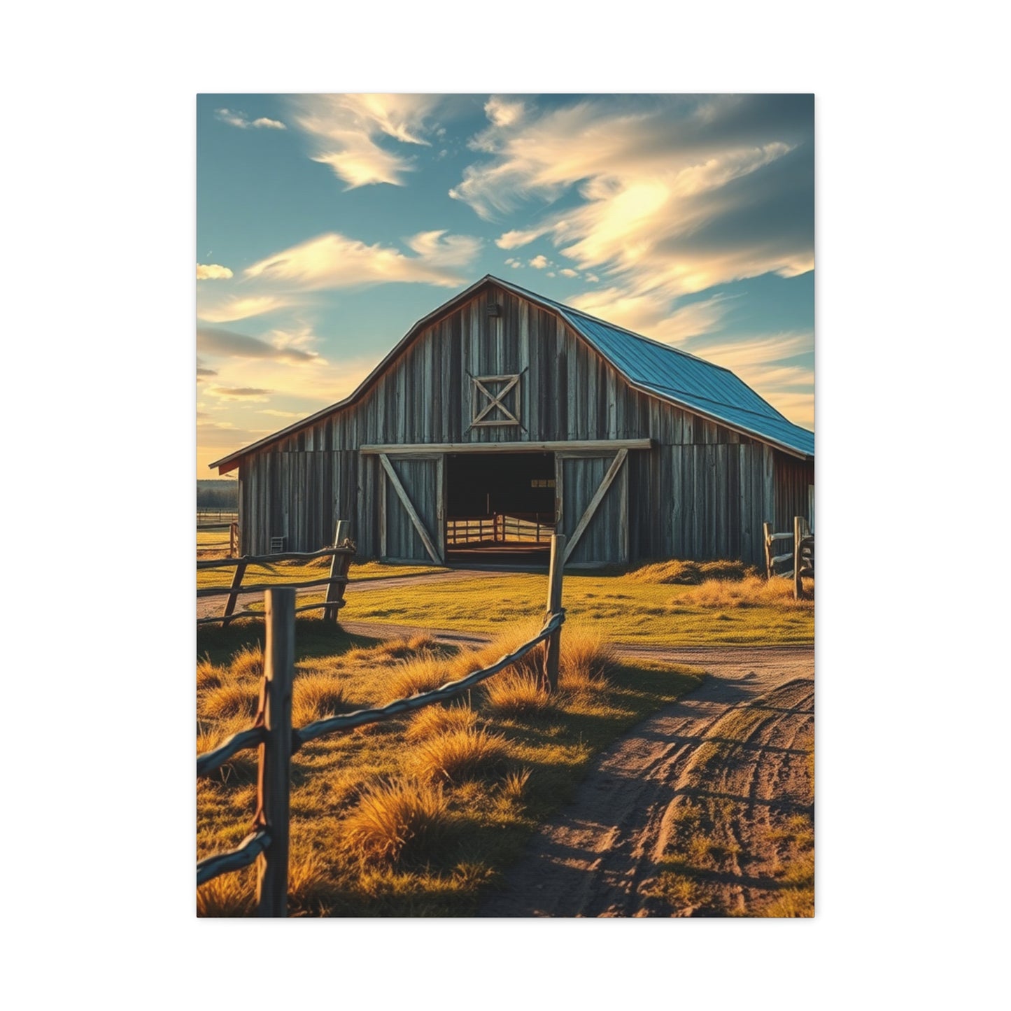 Quaint Countryside Canvas Wall Art & Canvas Print