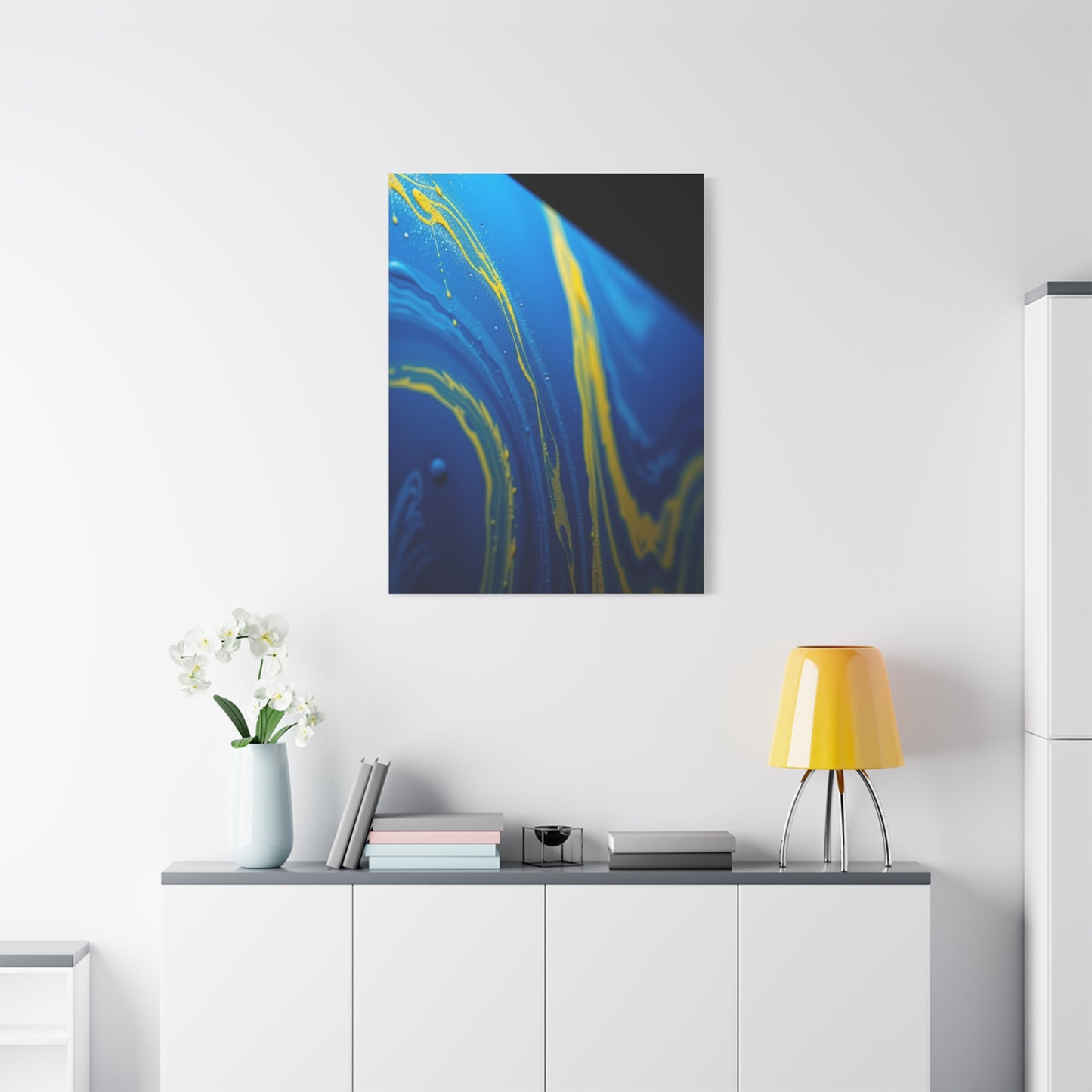 Blue & Yellow Art Supreme Gallery Wall Art & Canvas Print