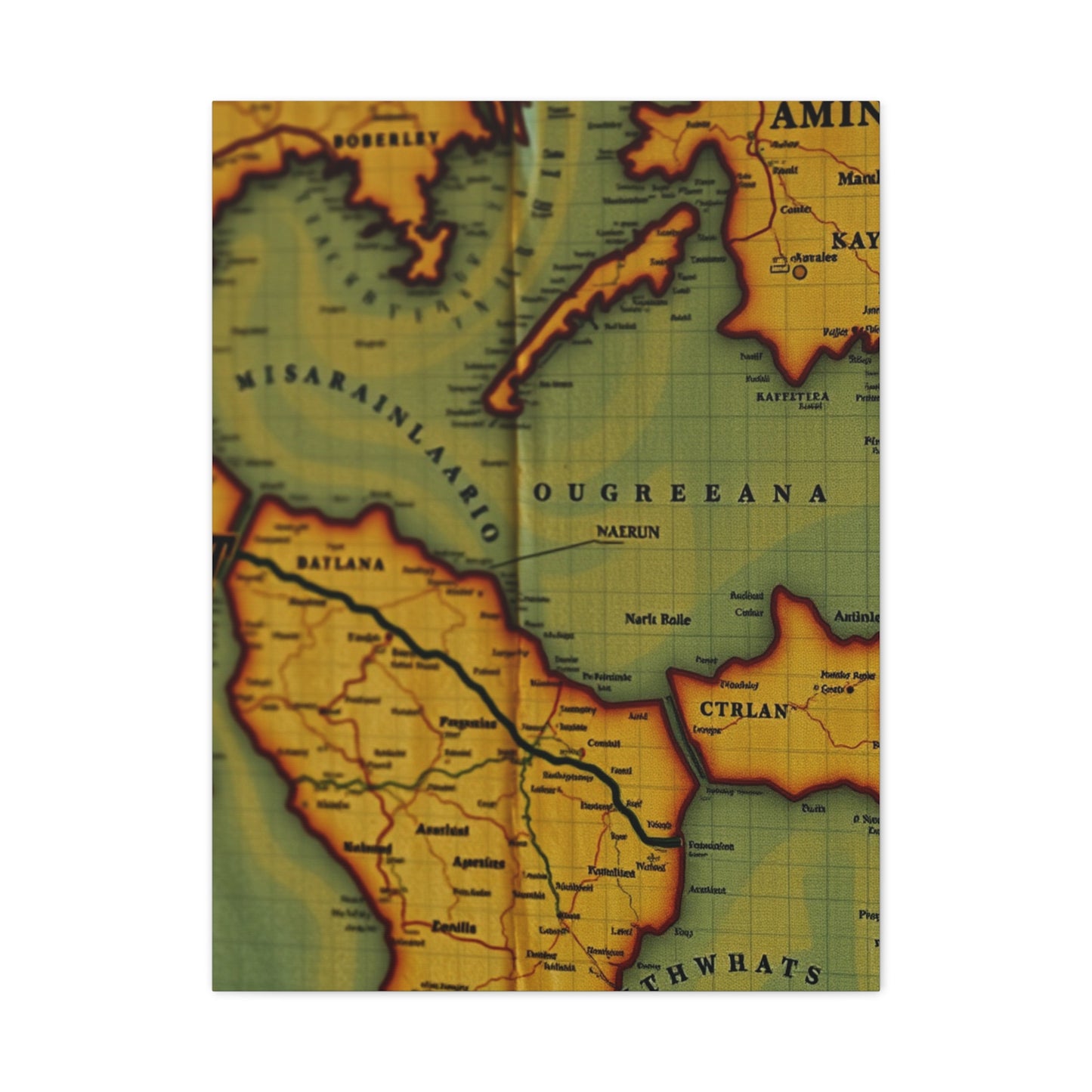 Antique Maps Art Supreme Gallery Wall Art & Canvas Print