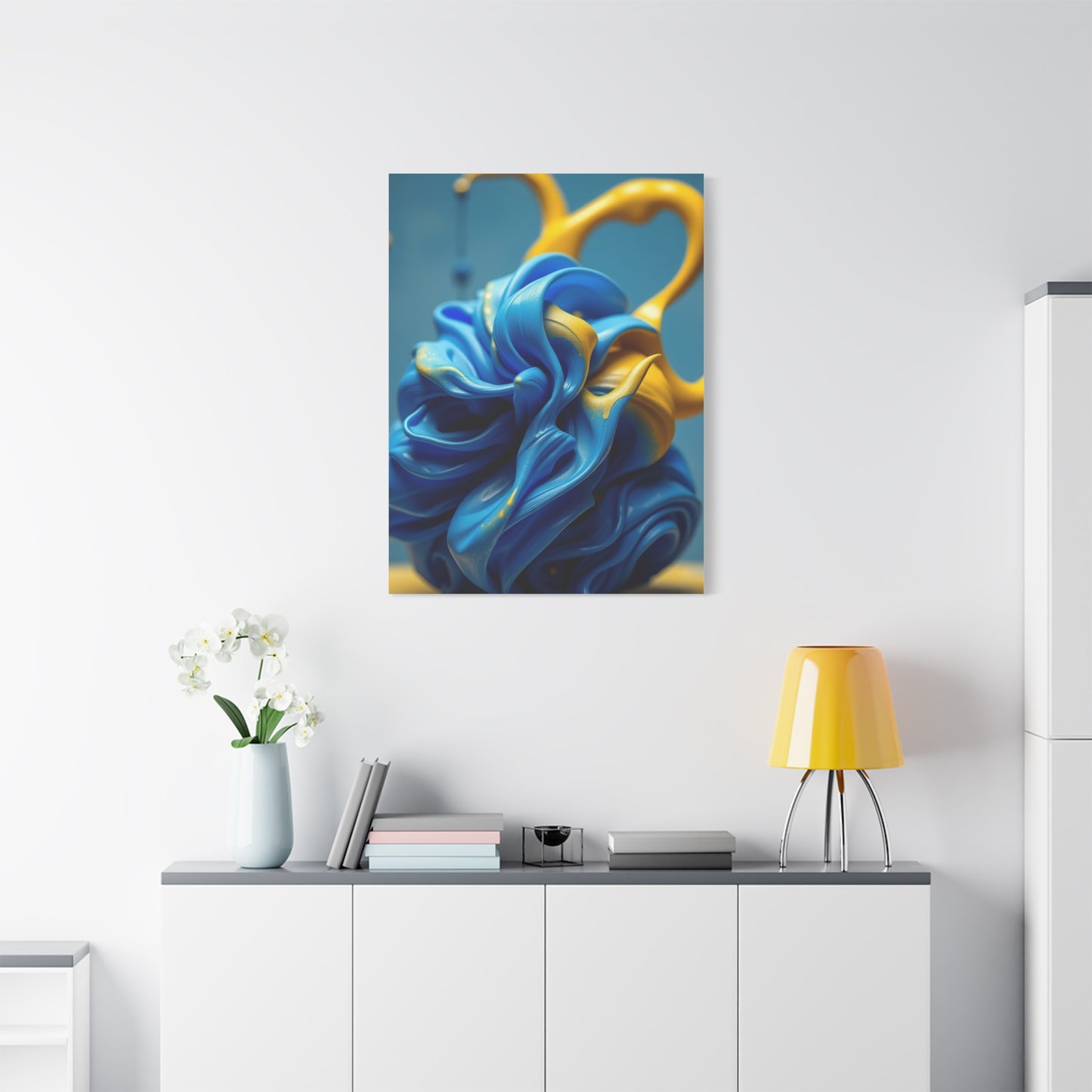Supreme Blue & Yellow Art Collection Wall Art & Canvas Print