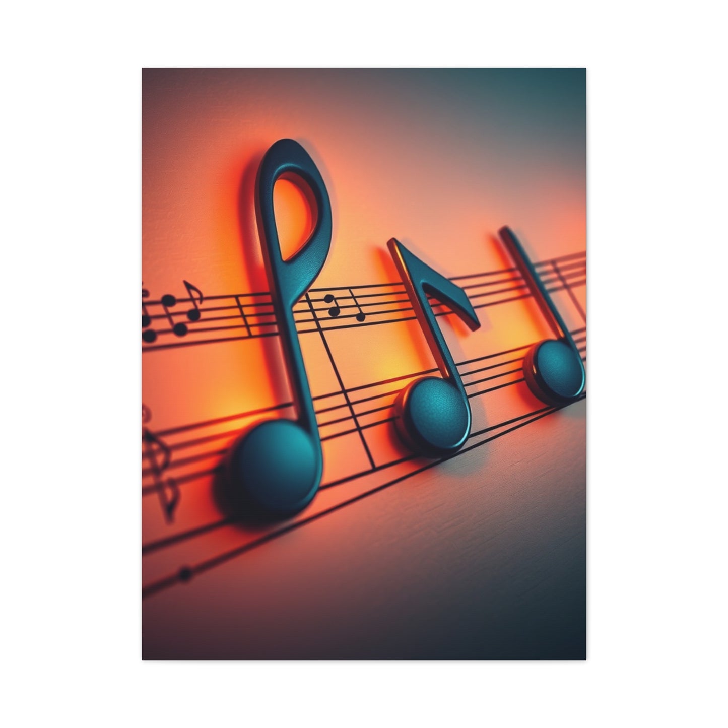 Musical Notes Art Supreme Gallery Wall Art & Canvas Print