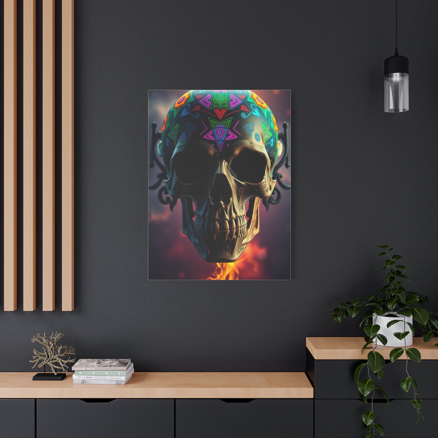 Vivid Skull Reverie Wall Art & Canvas Print