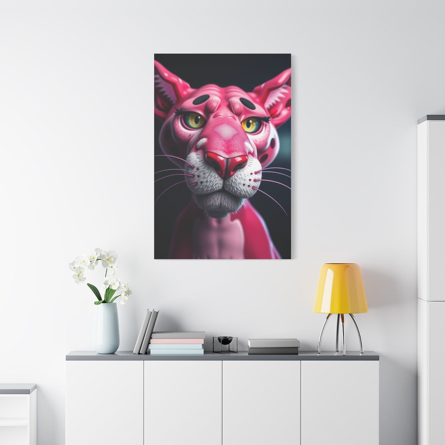 Pantherine Blush Canvas Wall Art & Canvas Print