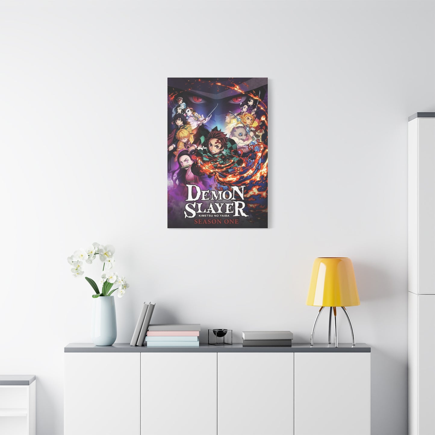 Demon Slayer: Kimetsu no Yaiba Season 1 Poster Wall Art & Canvas Print